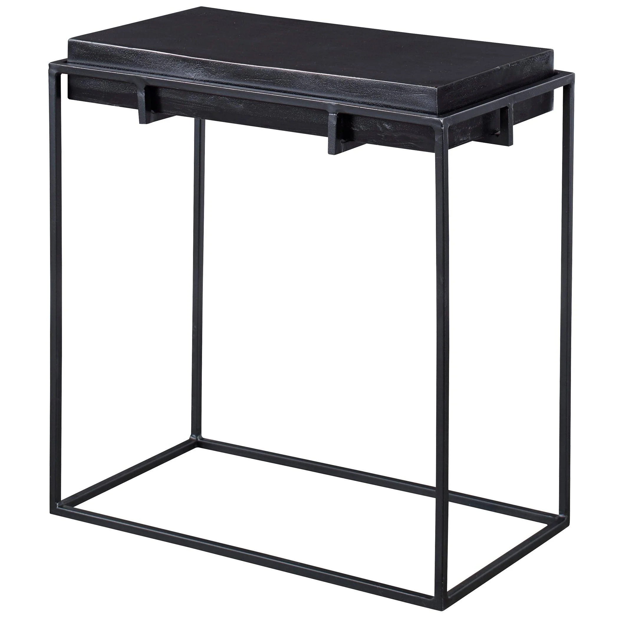 Telone Modern Black Side Table - Frankwebs