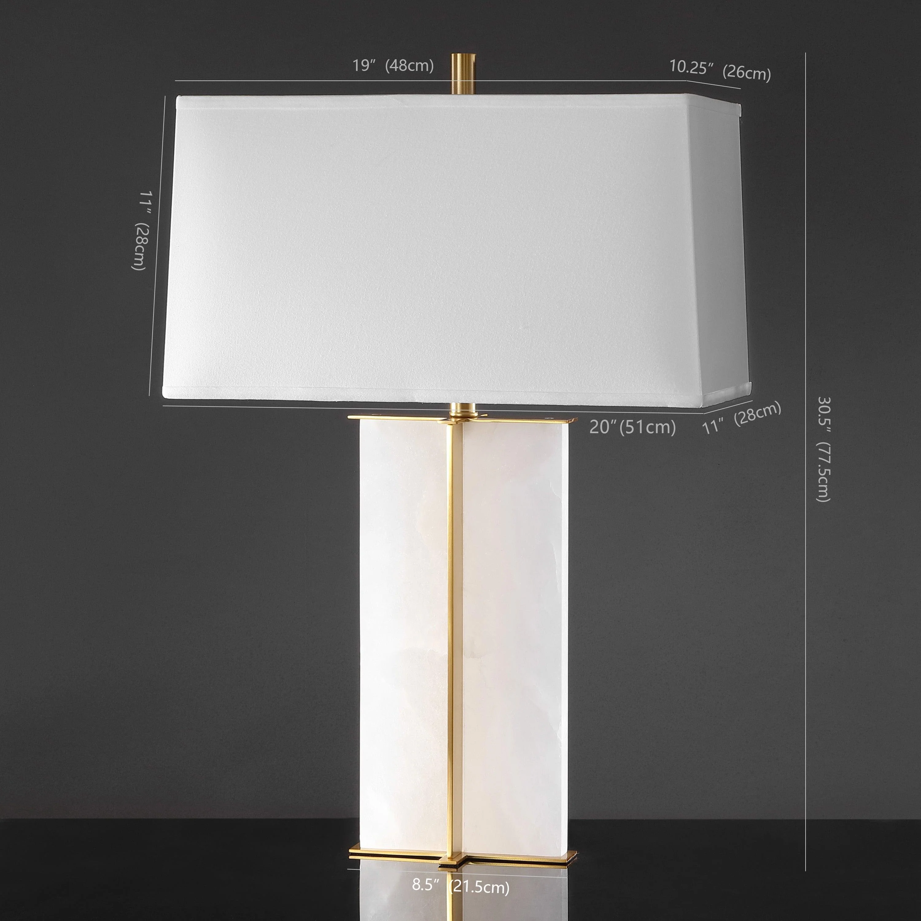 NATALEE MARBLE TABLE LAMP - Frankwebs