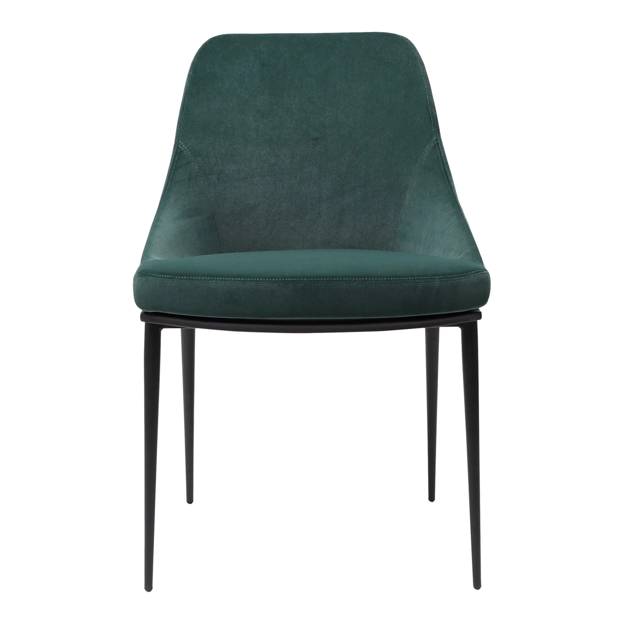 Sedona Dining Chair Green Velvet - Set Of Two - Frankwebs