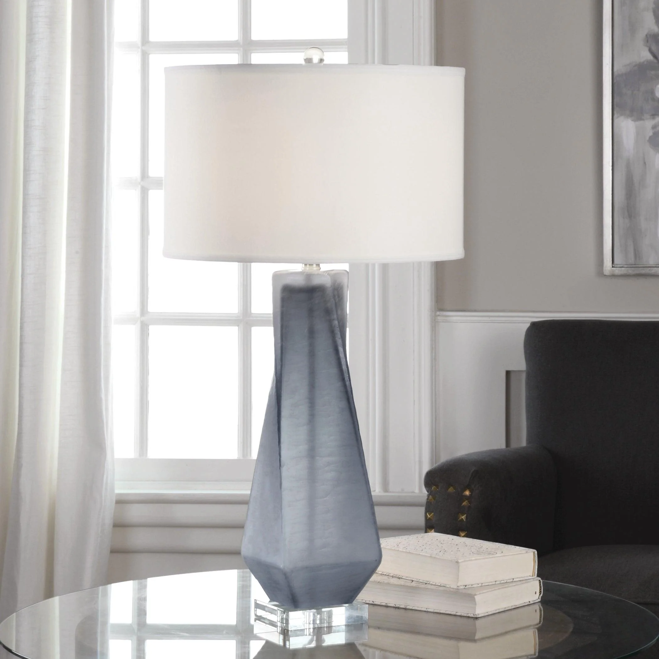 ANATOLI CHARCOAL GRAY TABLE LAMP - Frankwebs