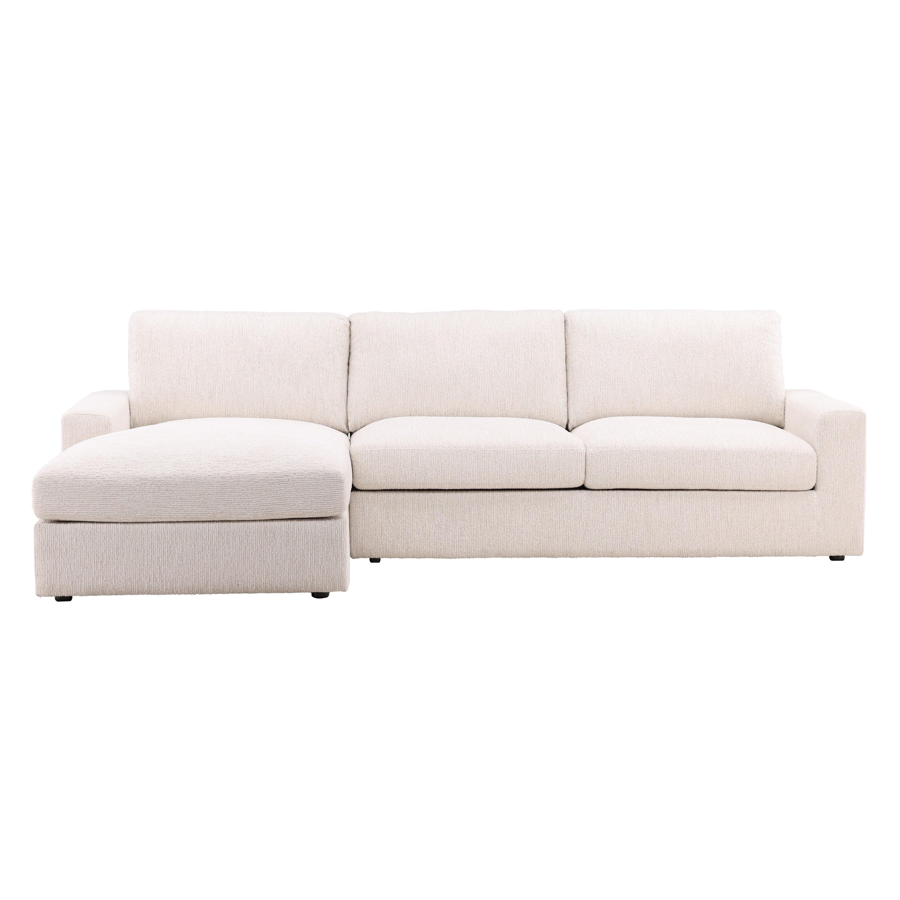 Bryson Left Chaise Sectional Cream - Frankwebs