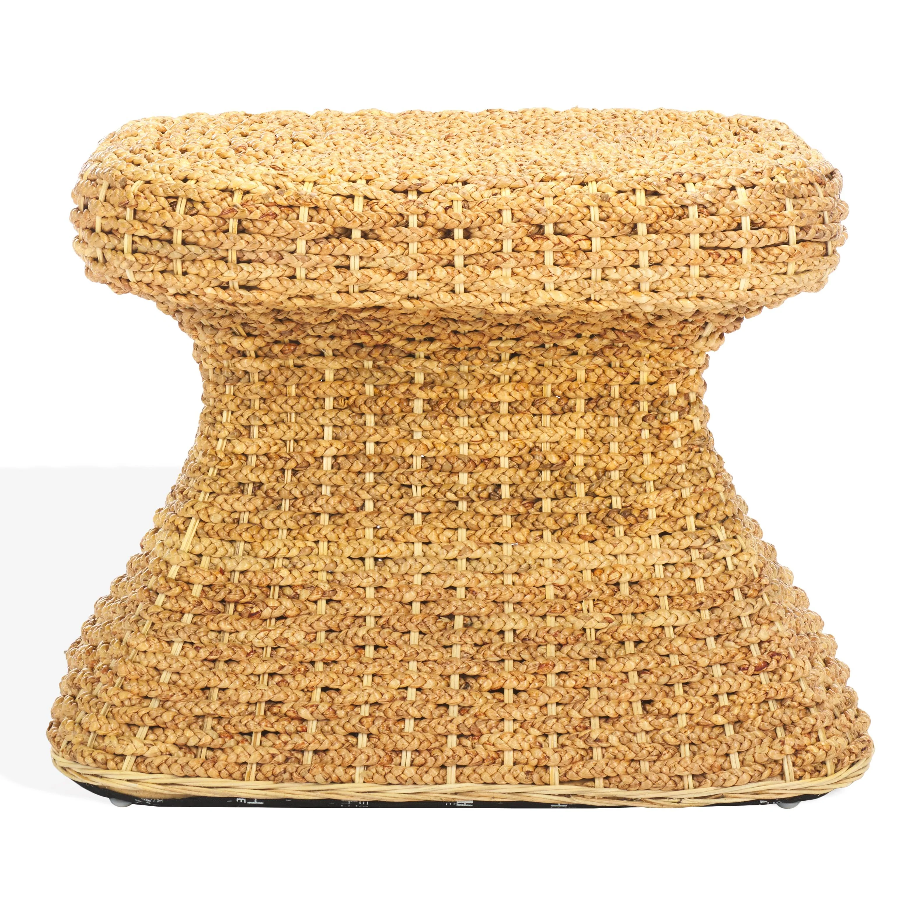 CAPRIANNA WOVEN WATERHYACINTH ACCENT TABLE - Frankwebs