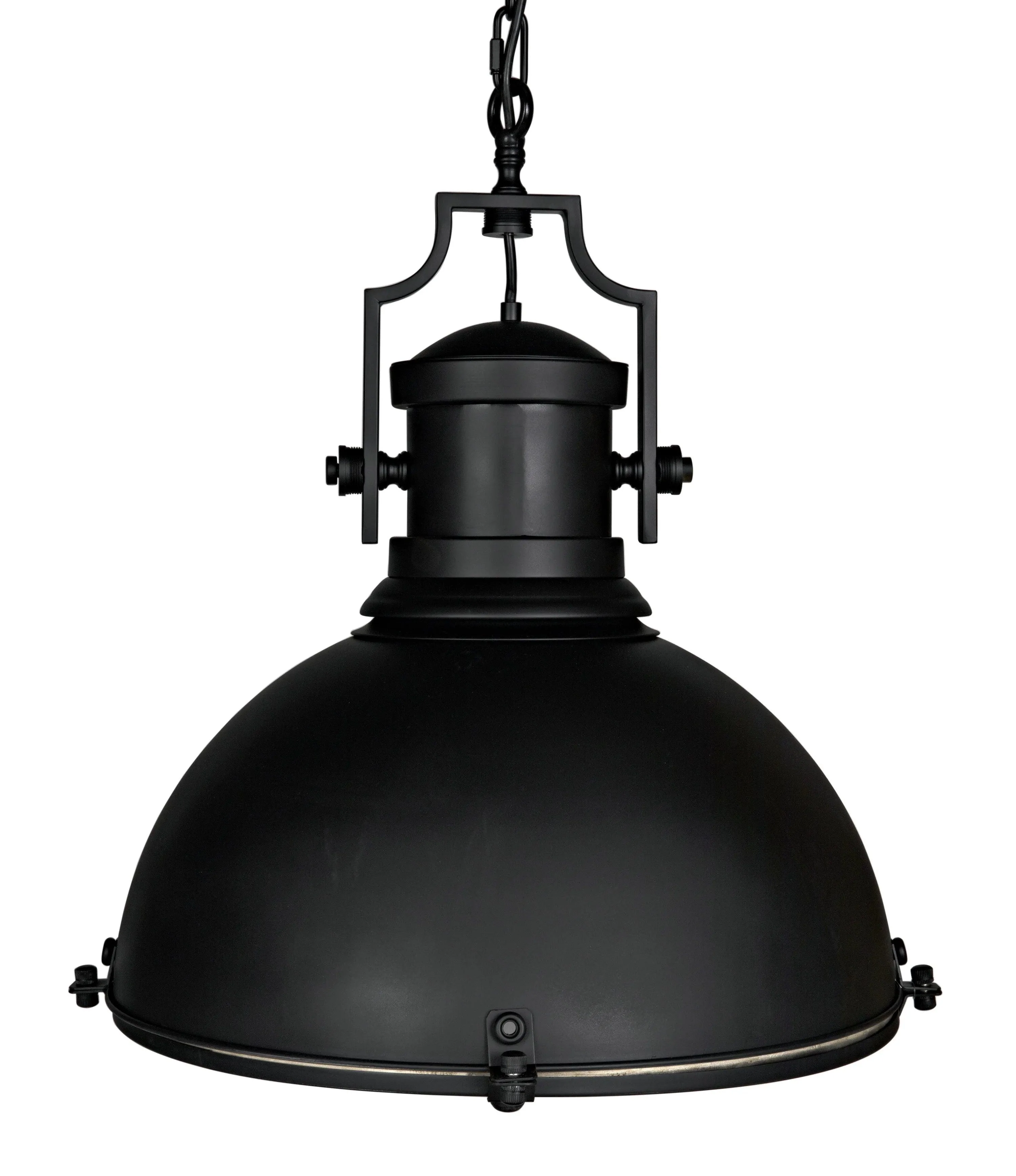 Metal Marine Fixture Pendant, Black Steel - Frankwebs