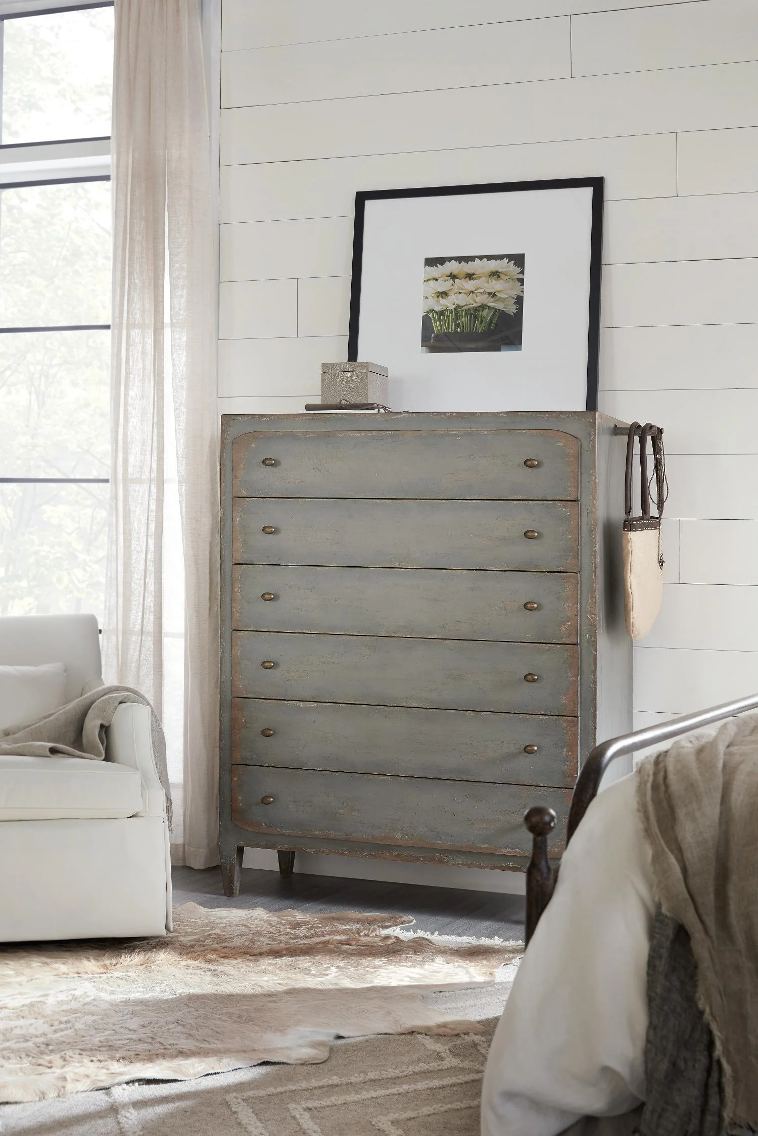 Ciao Bella Six-Drawer Chest- Speckled Gray - Frankwebs