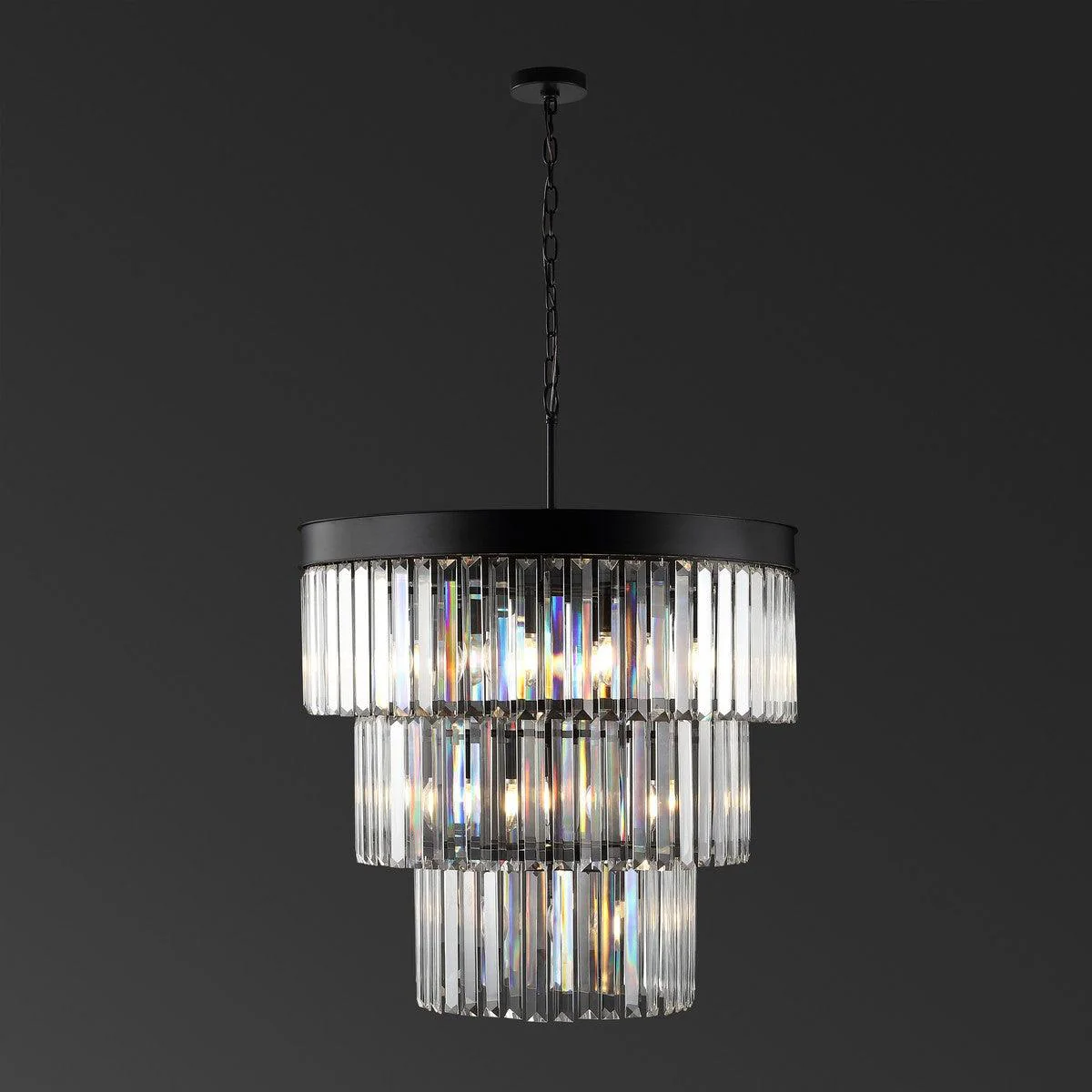 Coulette 3 Tier Crystal Chandelier - Frankwebs