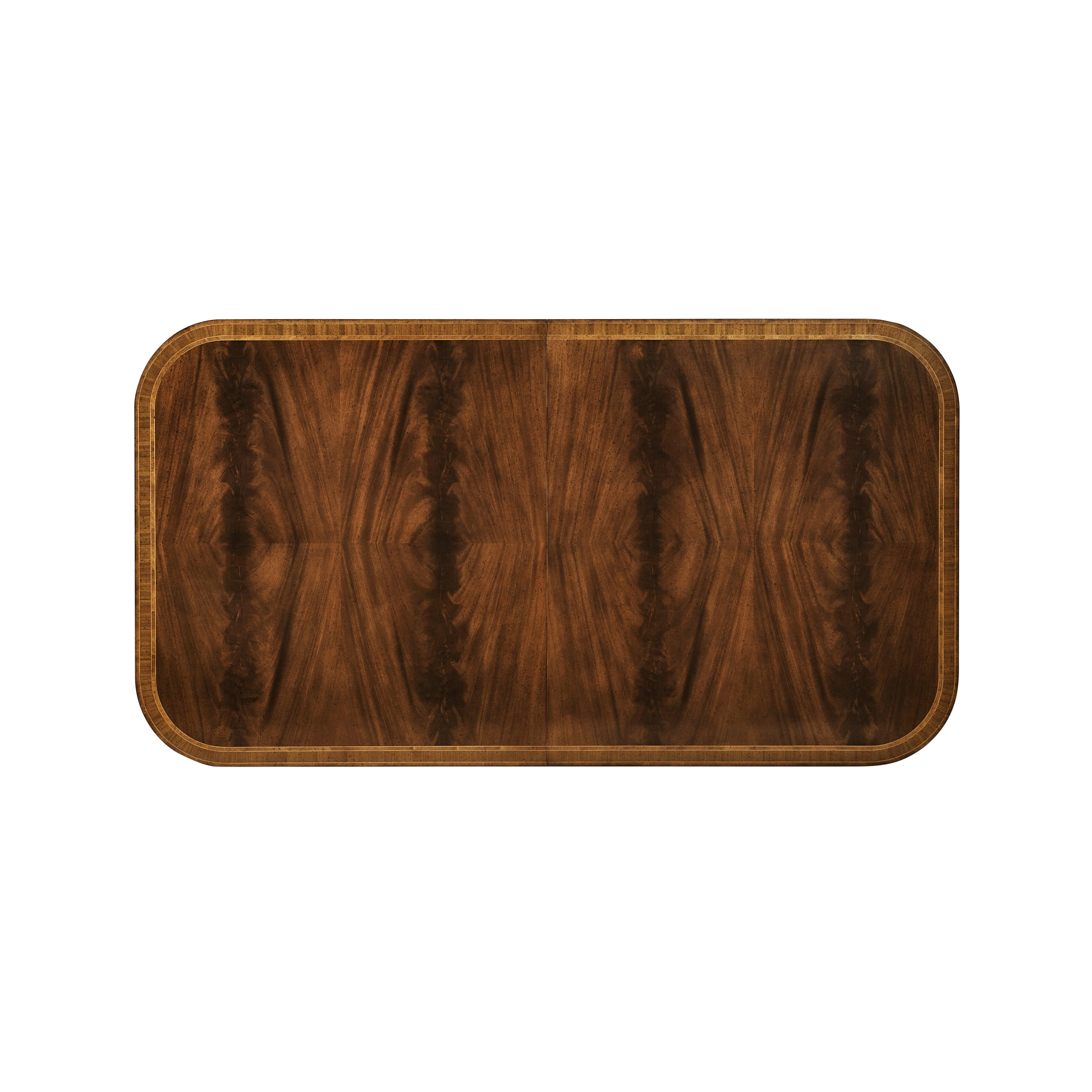 Windsor Regency Two-Leaf Mahogany Dining Table - Frankwebs