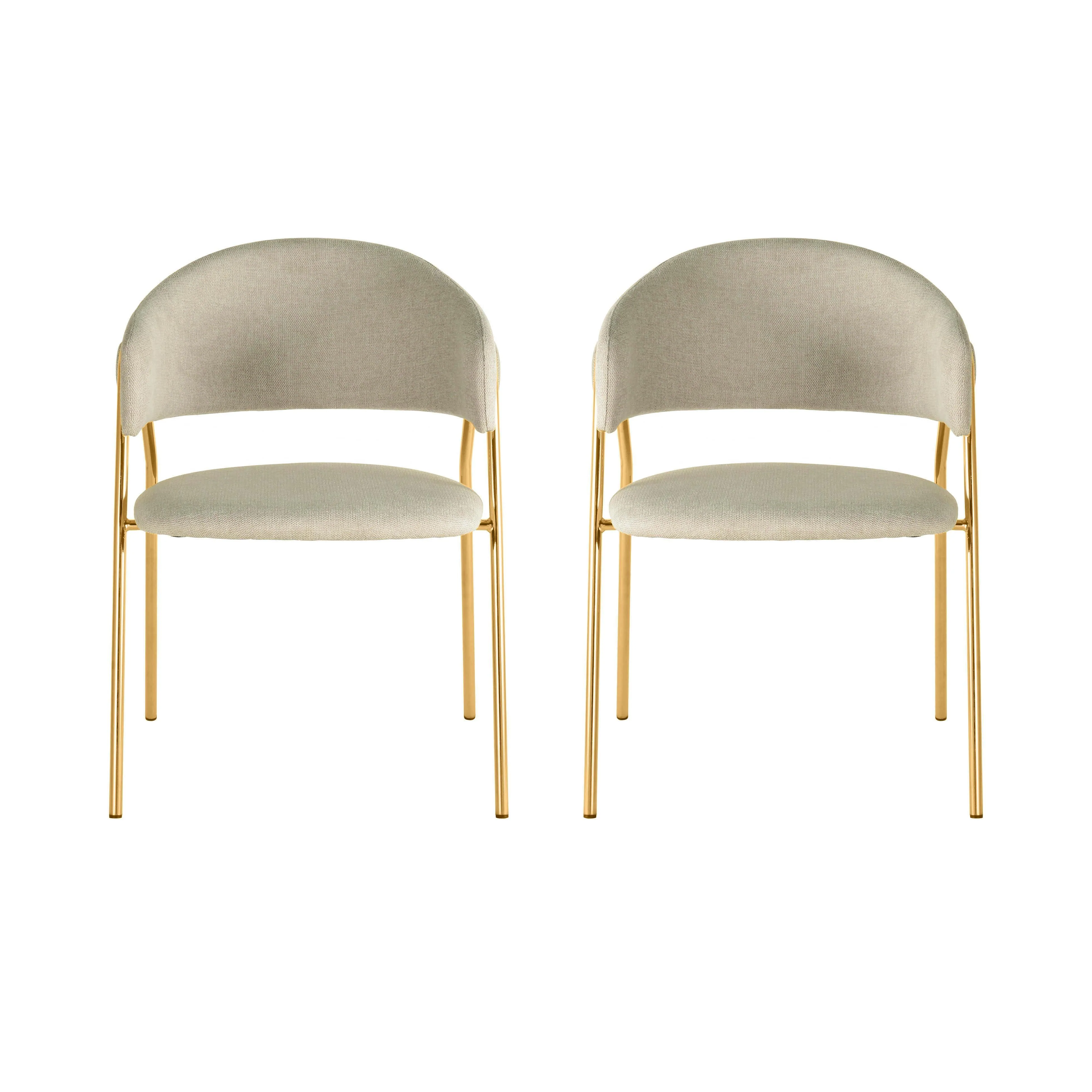 Lara Cream Dining Chair by Inspire Me! Home Decor - Set of 2 - Frankwebs