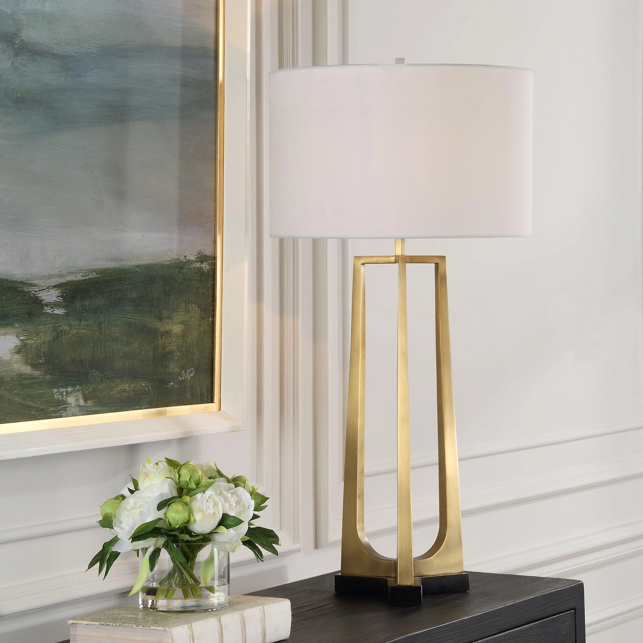 Crossroads Brass Table Lamp - Frankwebs