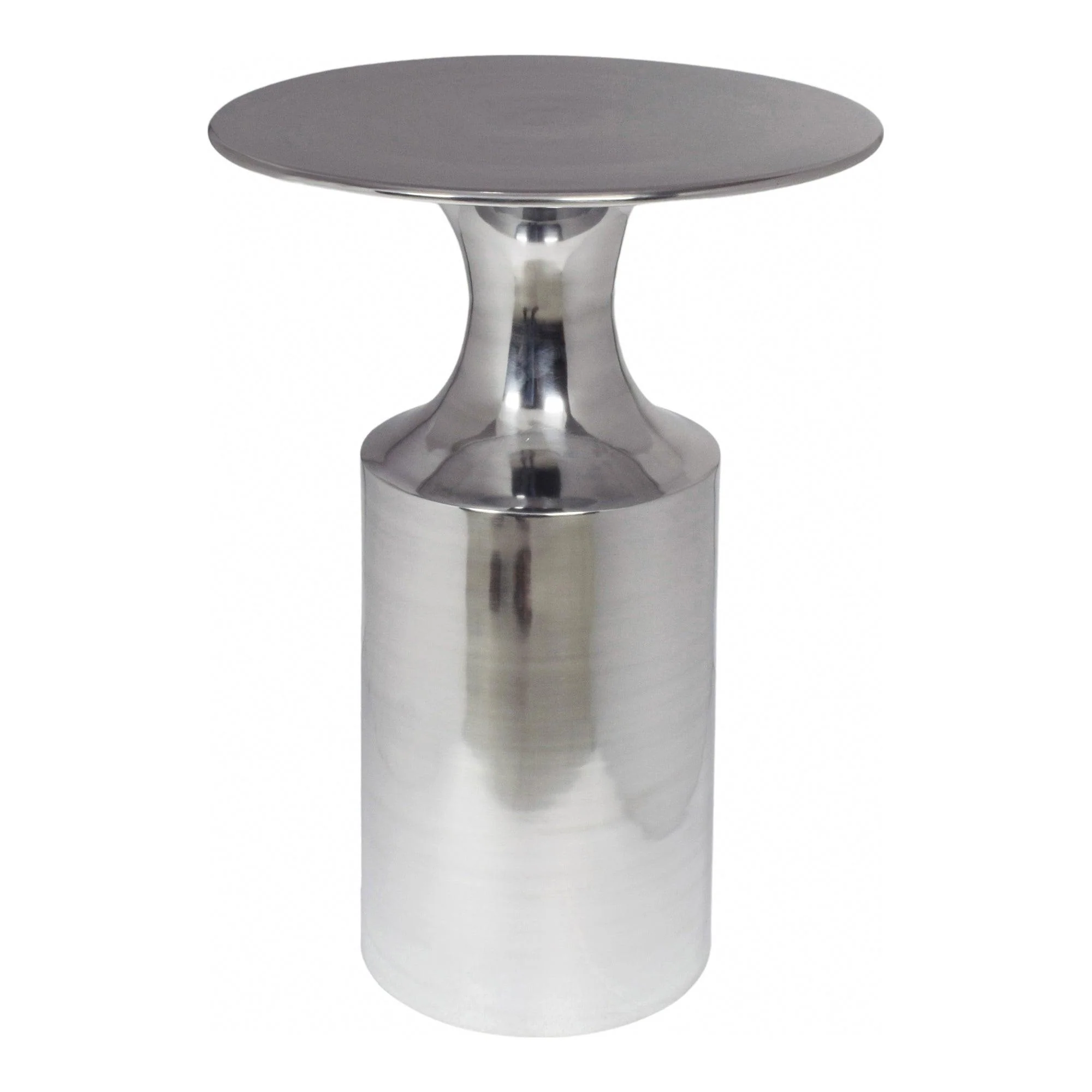 Rassa Polished Silver Accent Table - Frankwebs