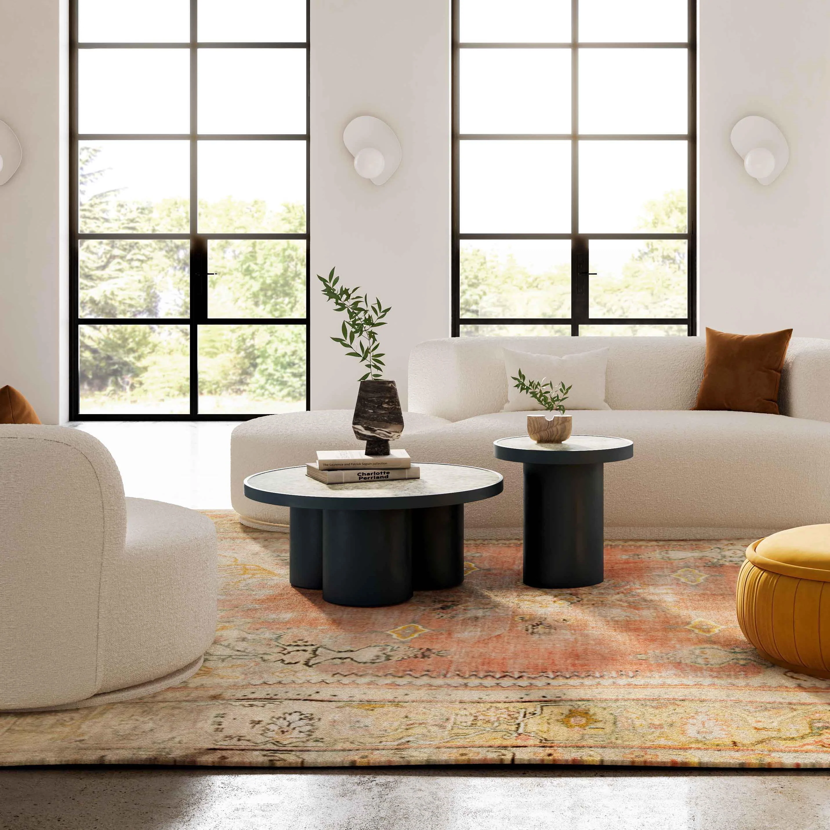 Nautilus Antique Silver Mirrored Coffee Table - Frankwebs