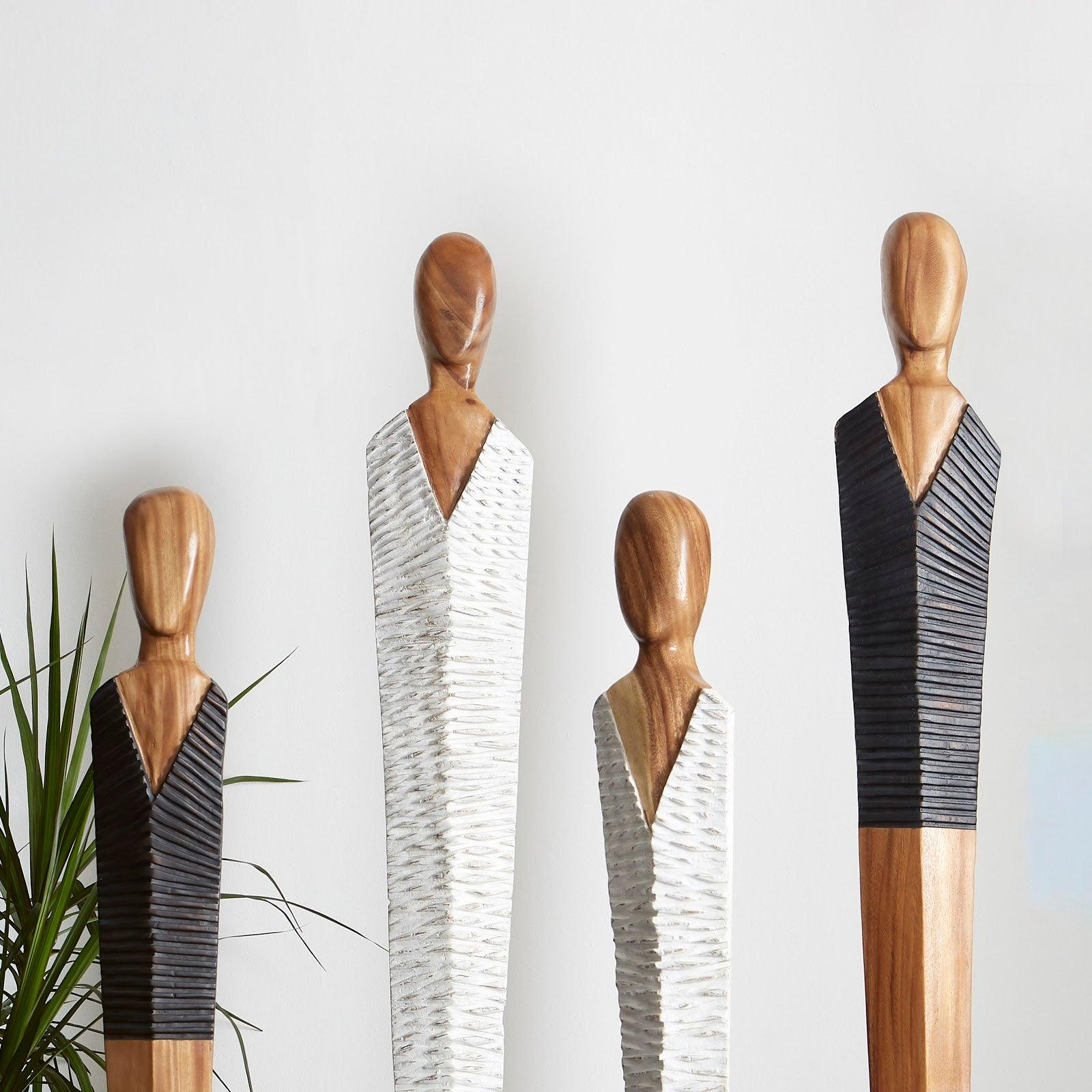 Vested Male Sculpture, Small, Chamcha, Natural, Black, Copper - Frankwebs