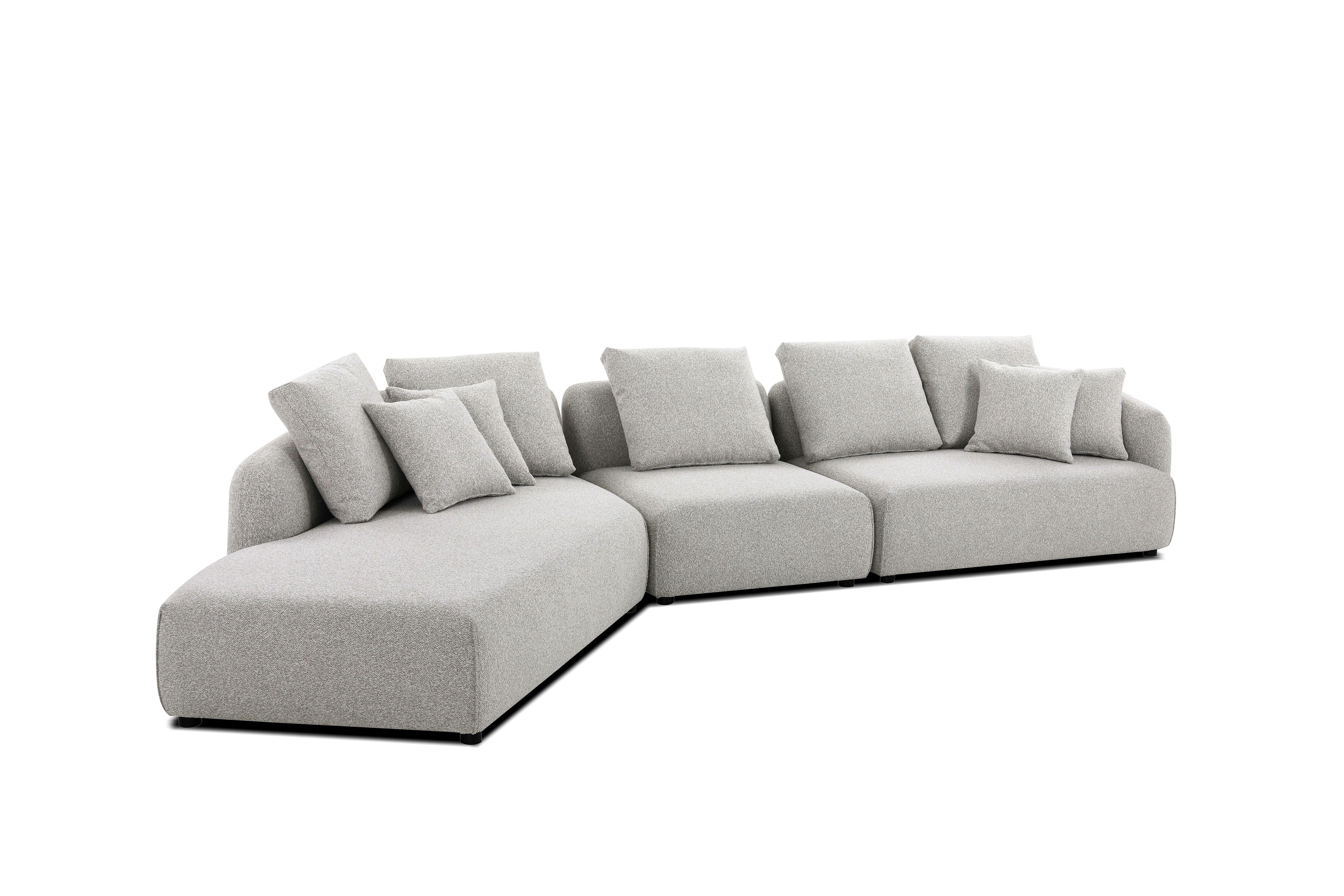 SABA Sectional Chaise Facing Left 3-Piece - Frankwebs