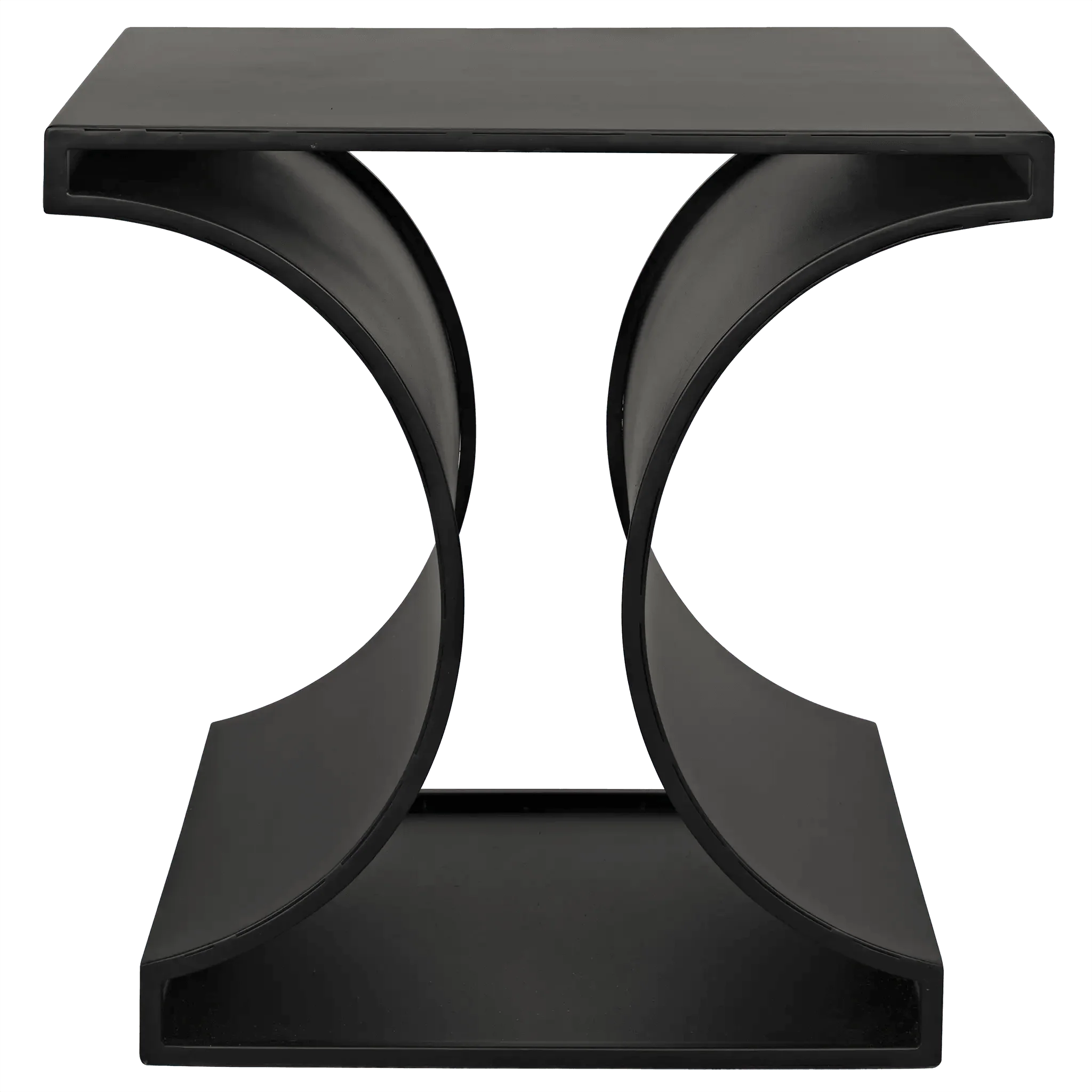 Alec Side Table, Black Steel - Frankwebs