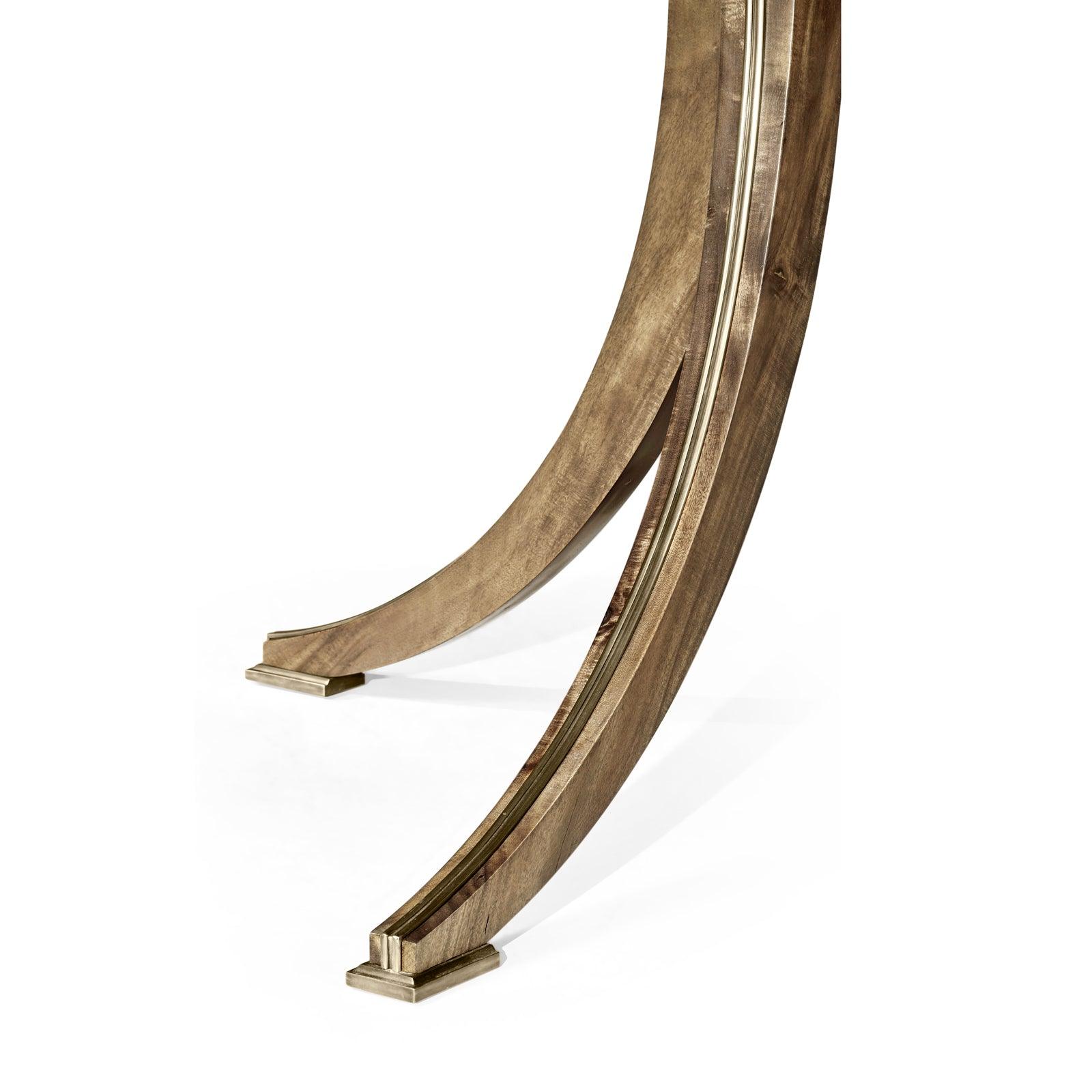 Hamilton Round Golden Amber Dining Table - Frankwebs