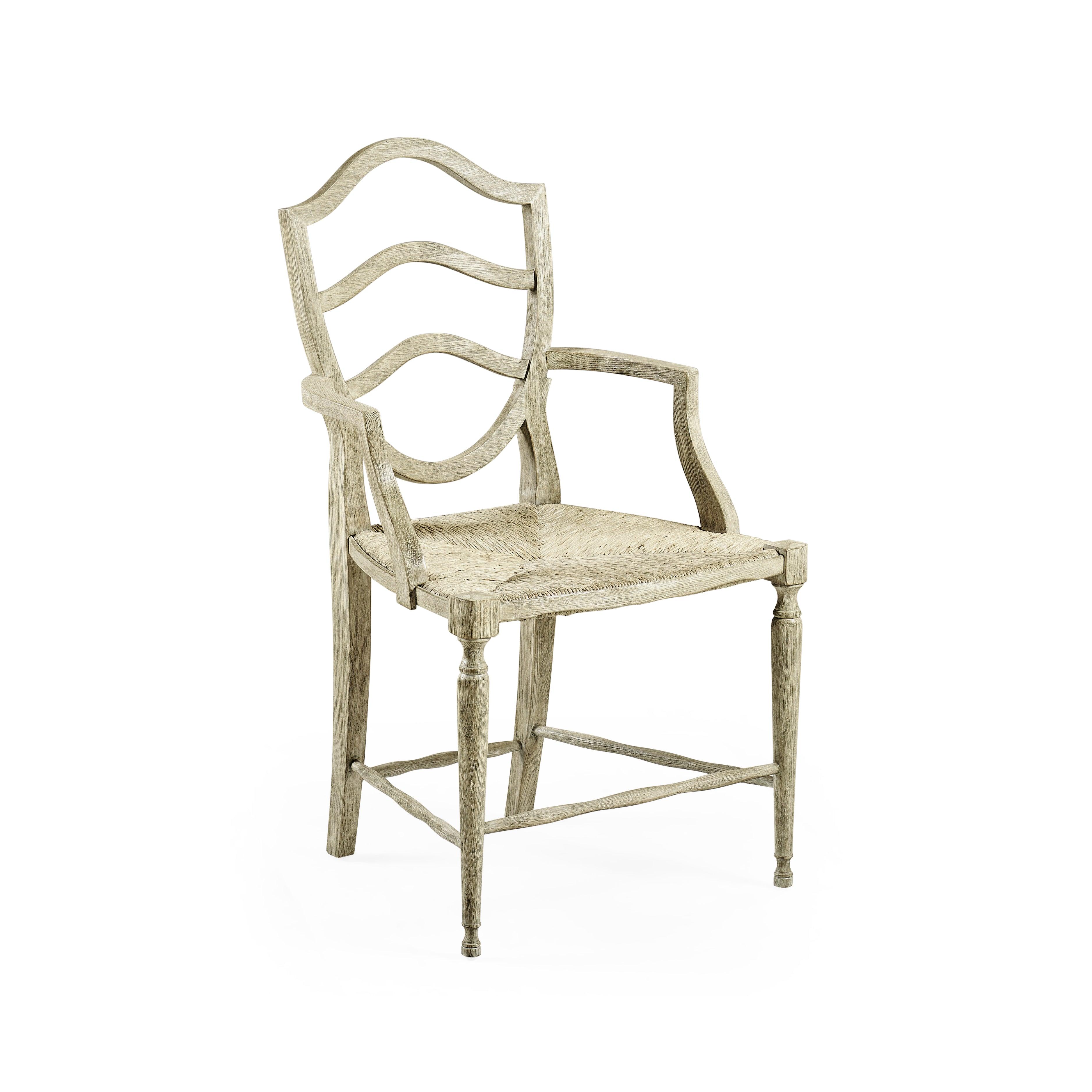 William Yeoward Bodiam Grey Oak Arm Chair - Frankwebs