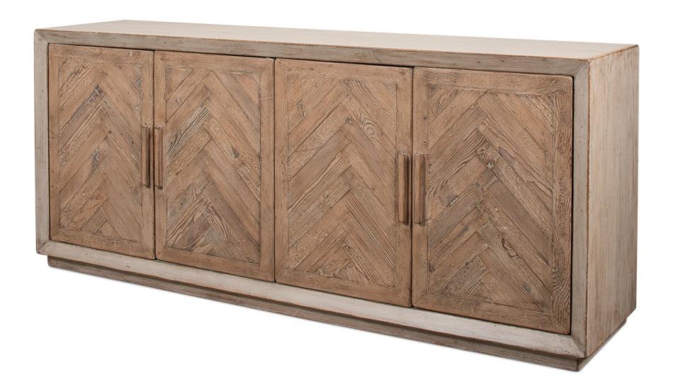 Hollis 4 Door Sideboard Stone Grey - Frankwebs