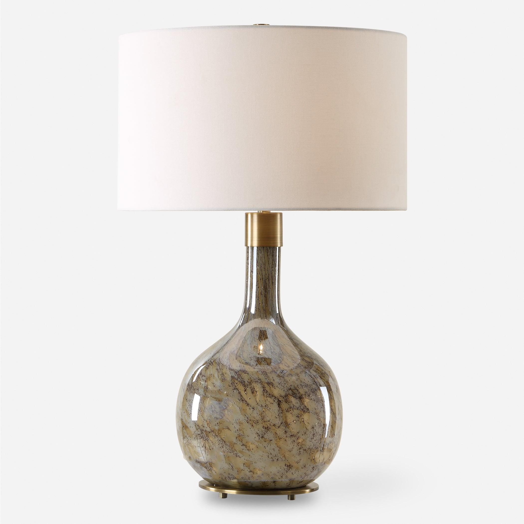 Rhine Brown Glass Table Lamp - Frankwebs