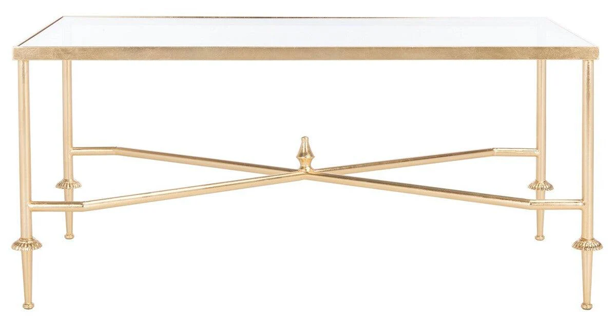 DEVI GOLD LEAF COFFEE TABLE - Frankwebs