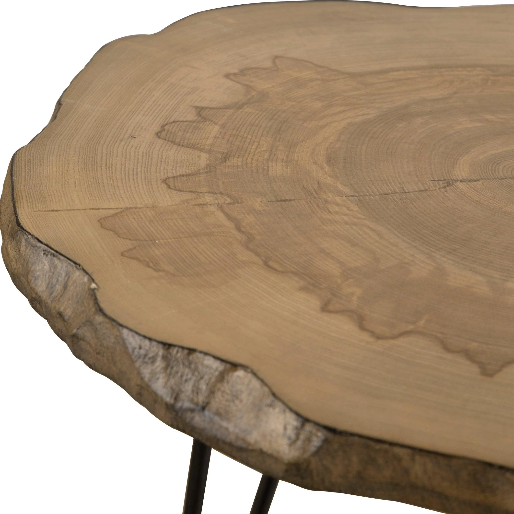 Runay Wood Slab Side Table - Frankwebs