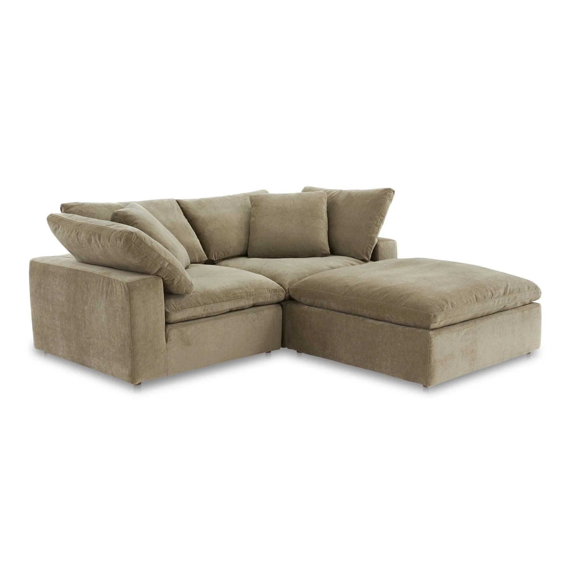 Clay Nook Modular Sectional Performance Fabric Desert Sage - Frankwebs
