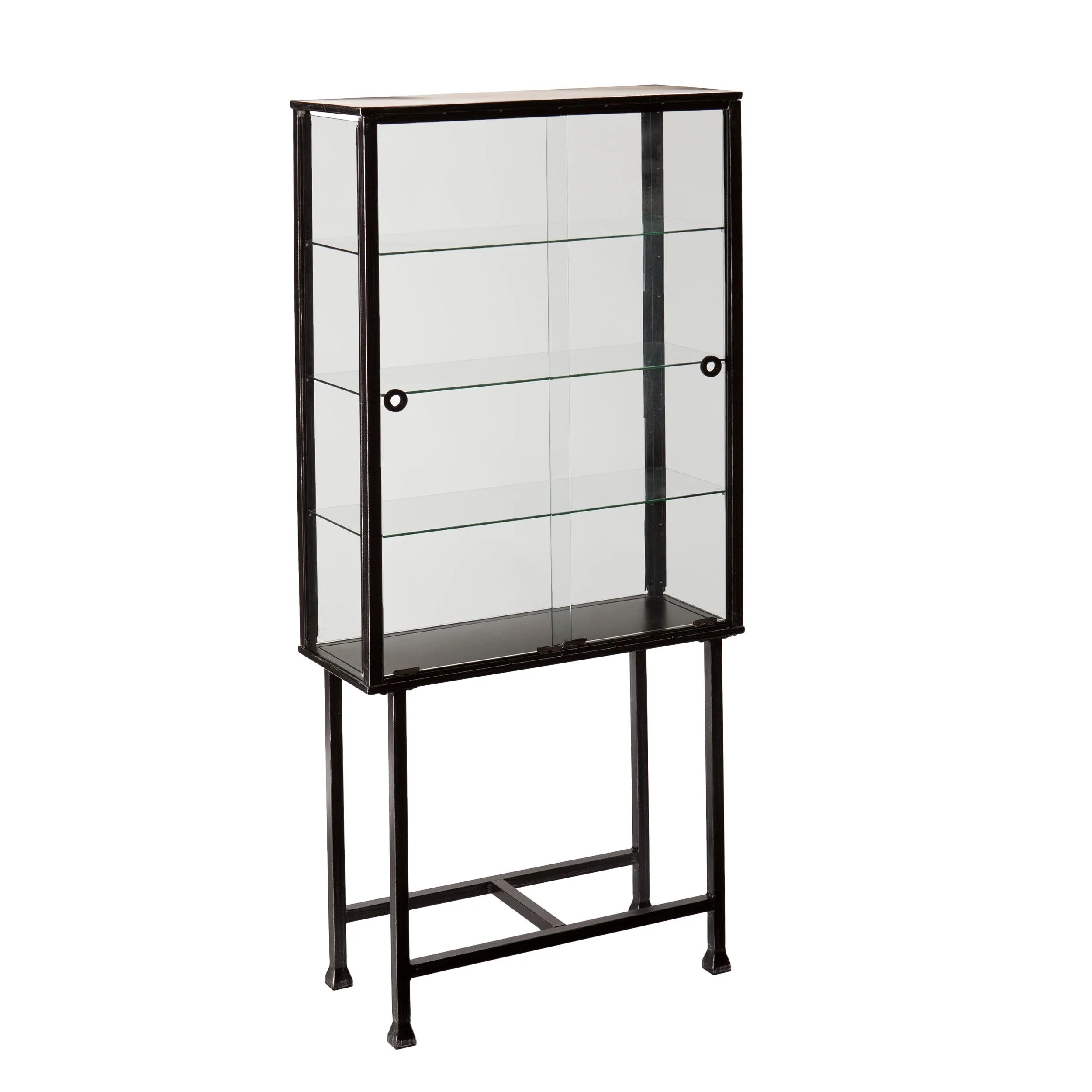 Metal/Glass Sliding-Door Display Cabinet - Frankwebs