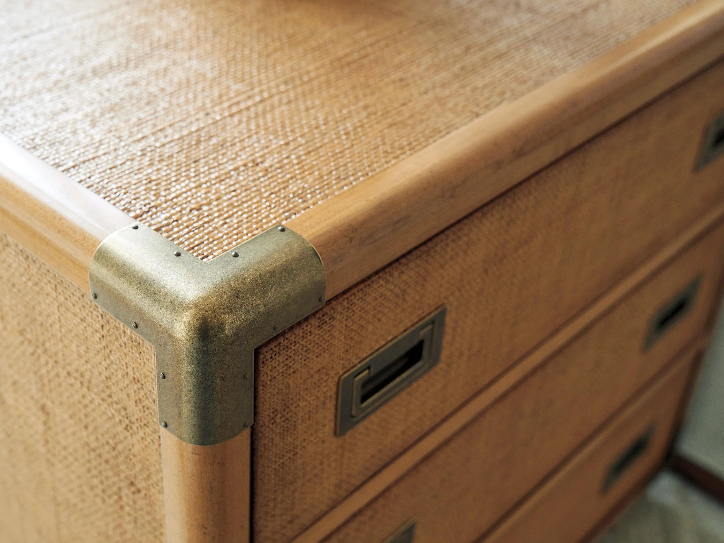 Laguna Sapphire Woven Trunk End Table - Frankwebs