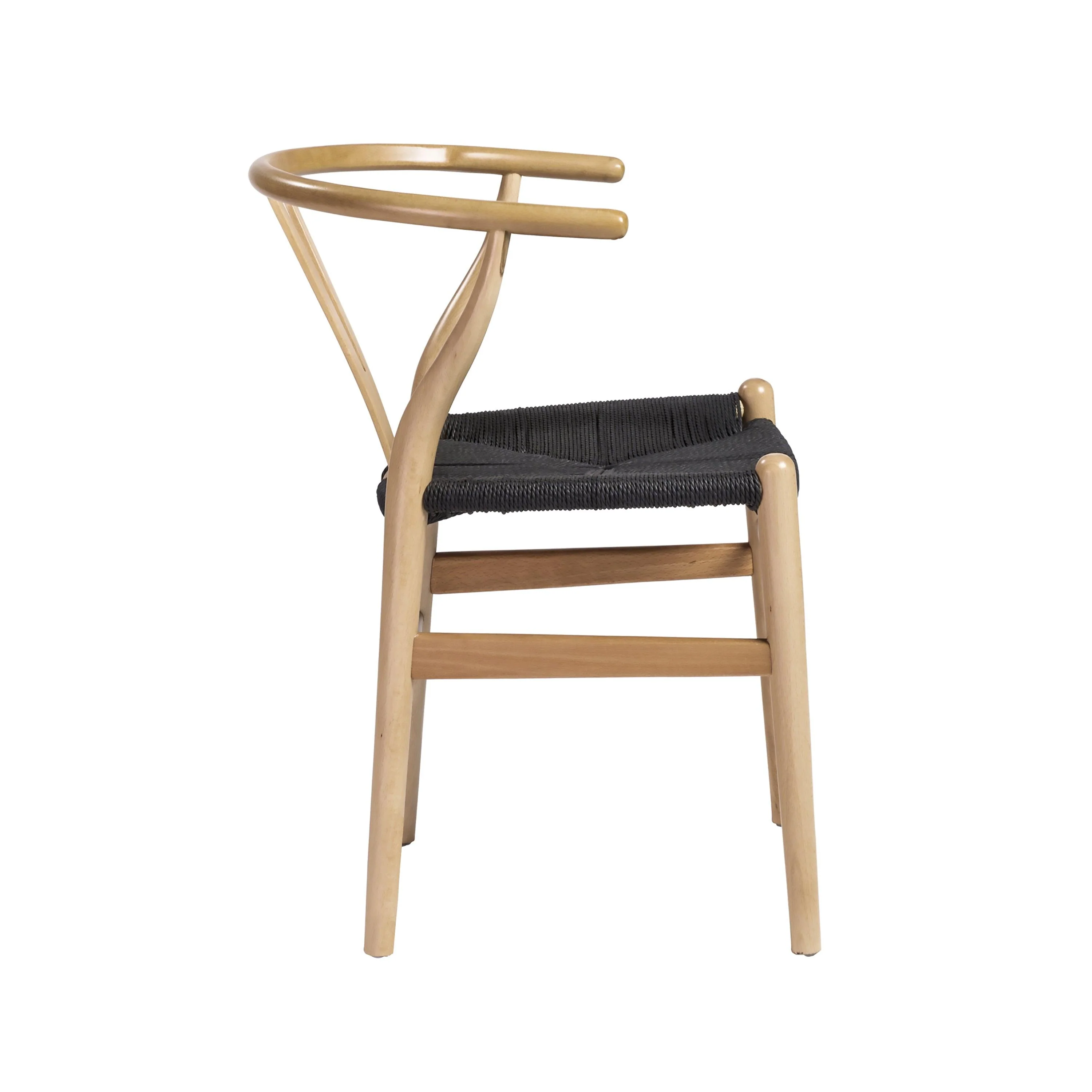 Evelina Side Chair with Stained Framed and Rush Seat - Set of 2 - Frankwebs