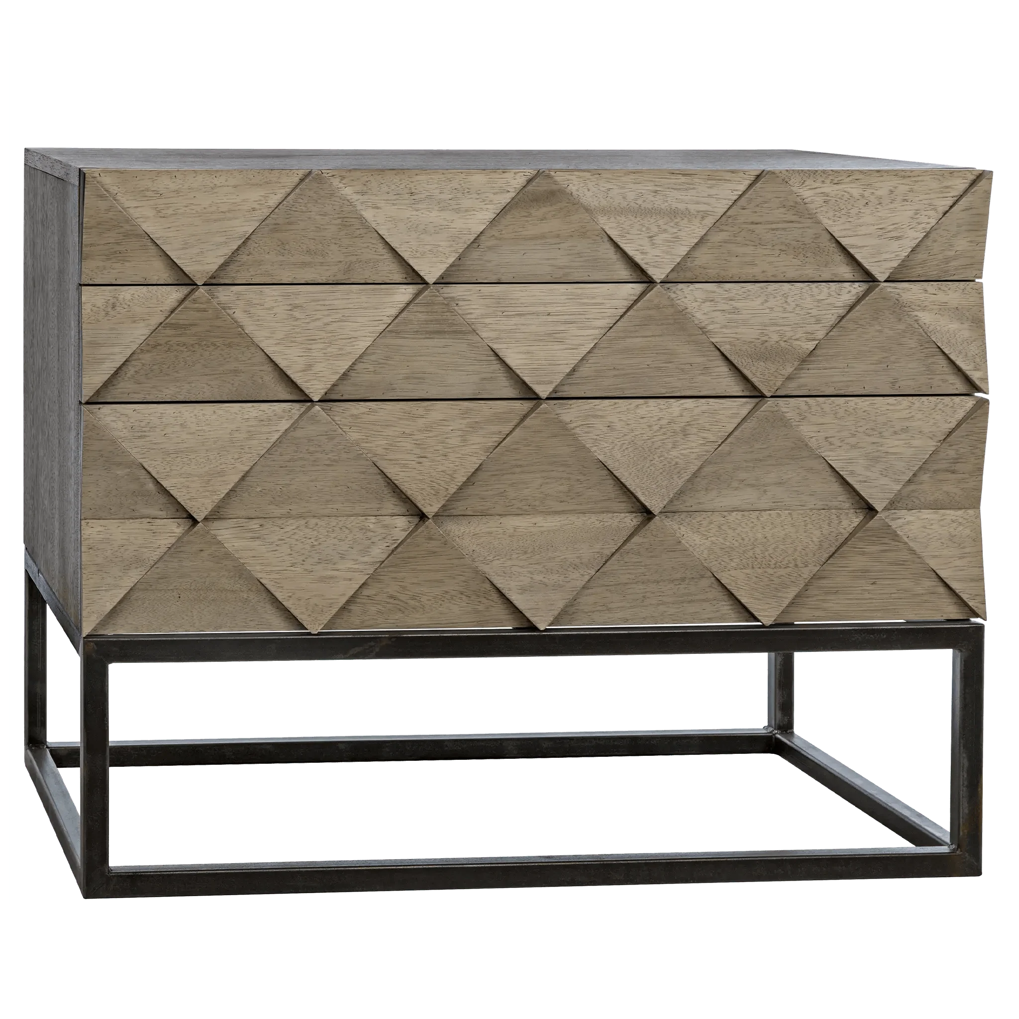 Draco Sideboard with Steel Stand, Washed Walnut - Frankwebs