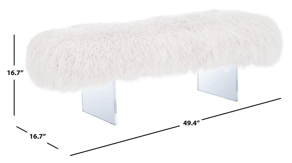 LILLIANA SHEEPSKIN OTTOMAN - Frankwebs