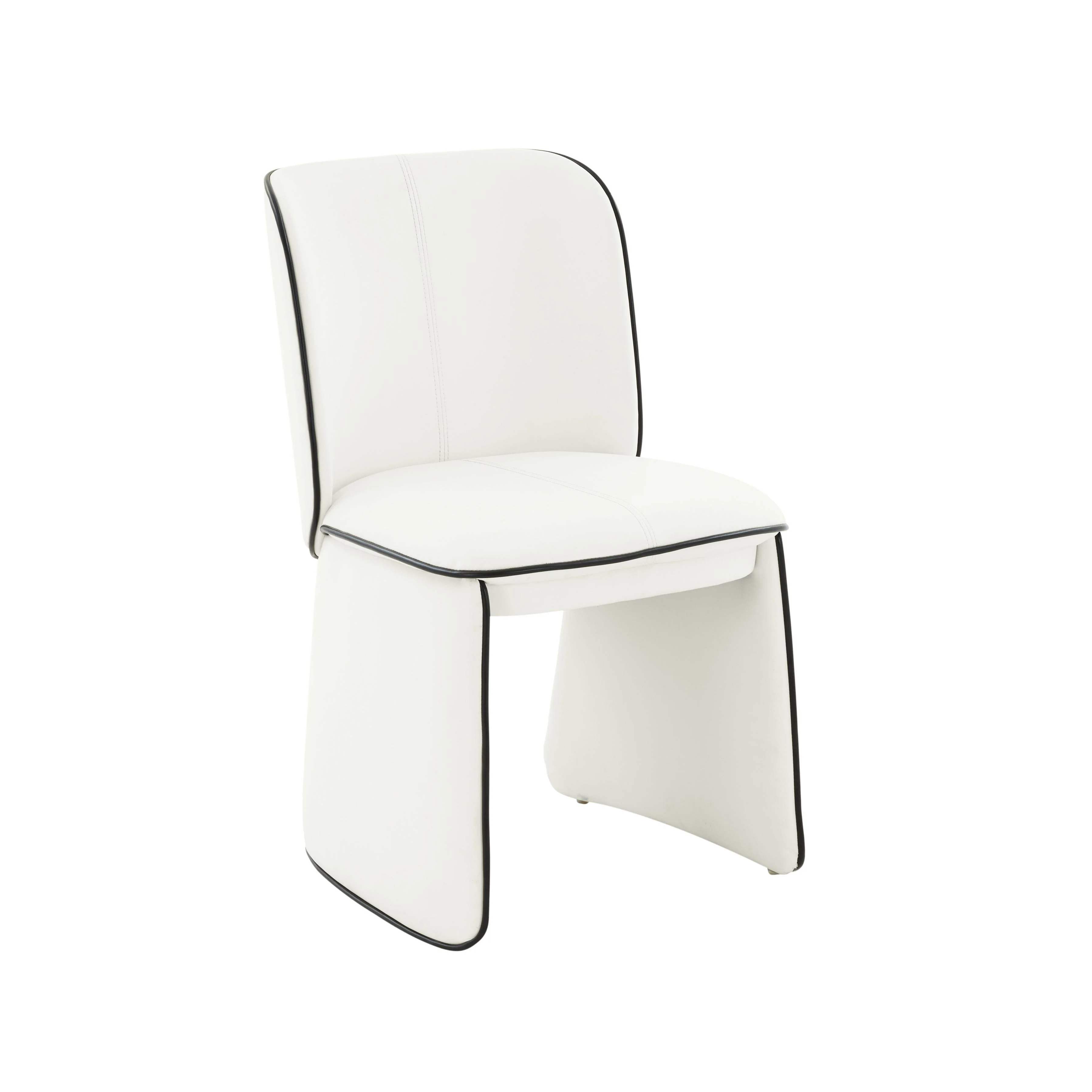 Kinsley Cream Vegan Leather Dining Chair - Frankwebs