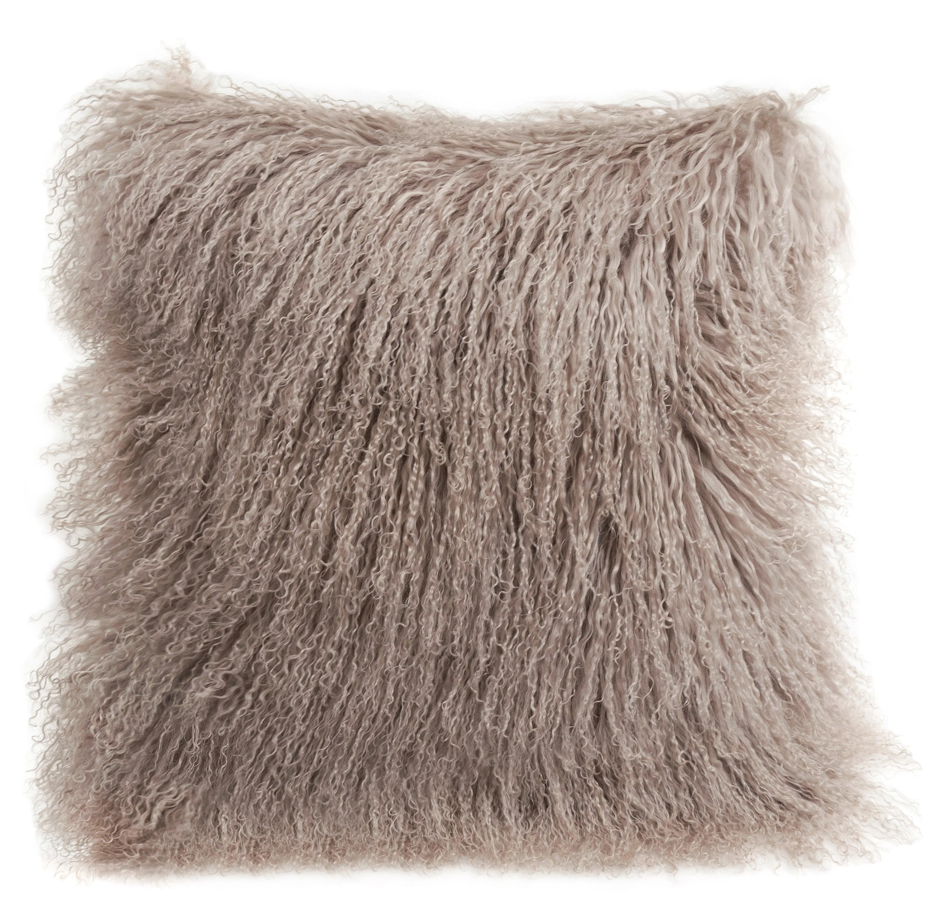 Longwool Tibetan Lamb Square Cushion - Frankwebs