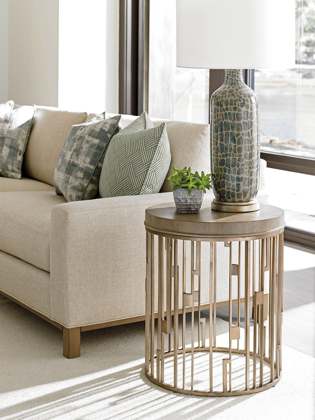 Shadow Play Studio Round Accent Table - Frankwebs