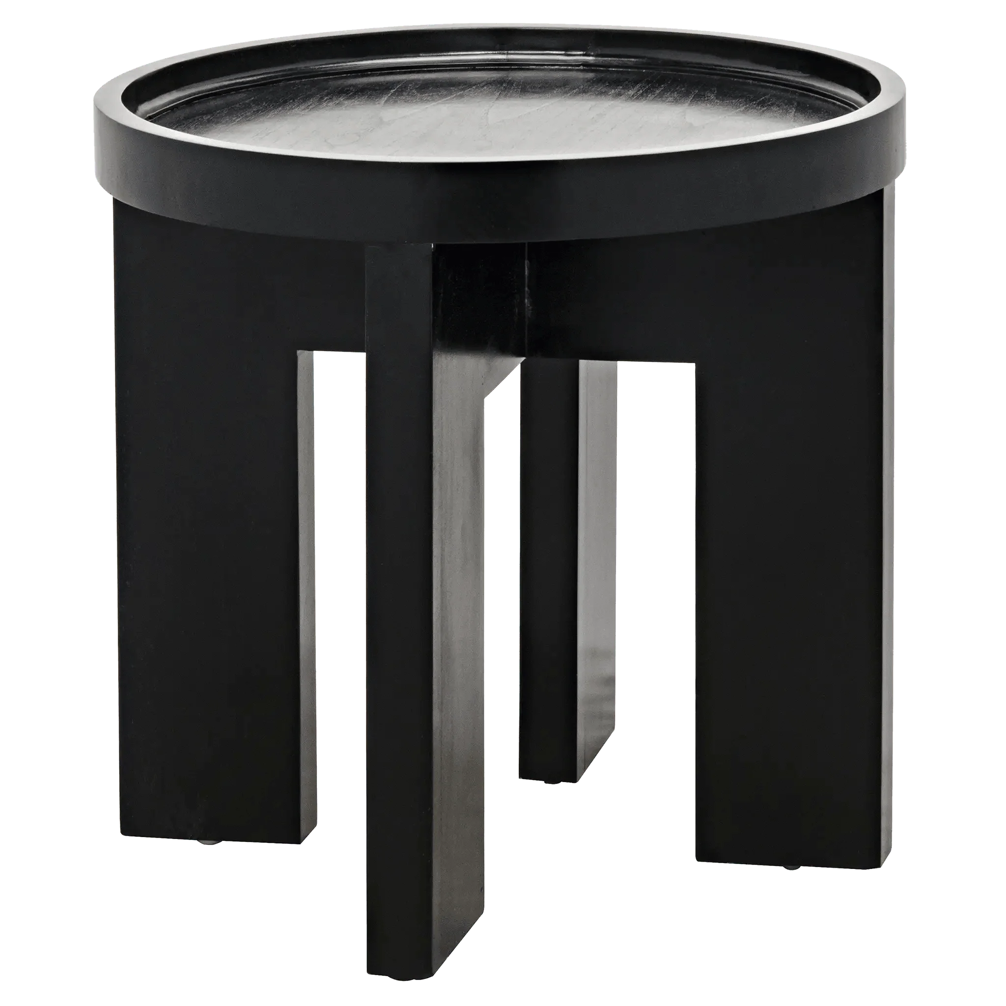 Gavin Side Table, Hand Rubbed Black - Frankwebs