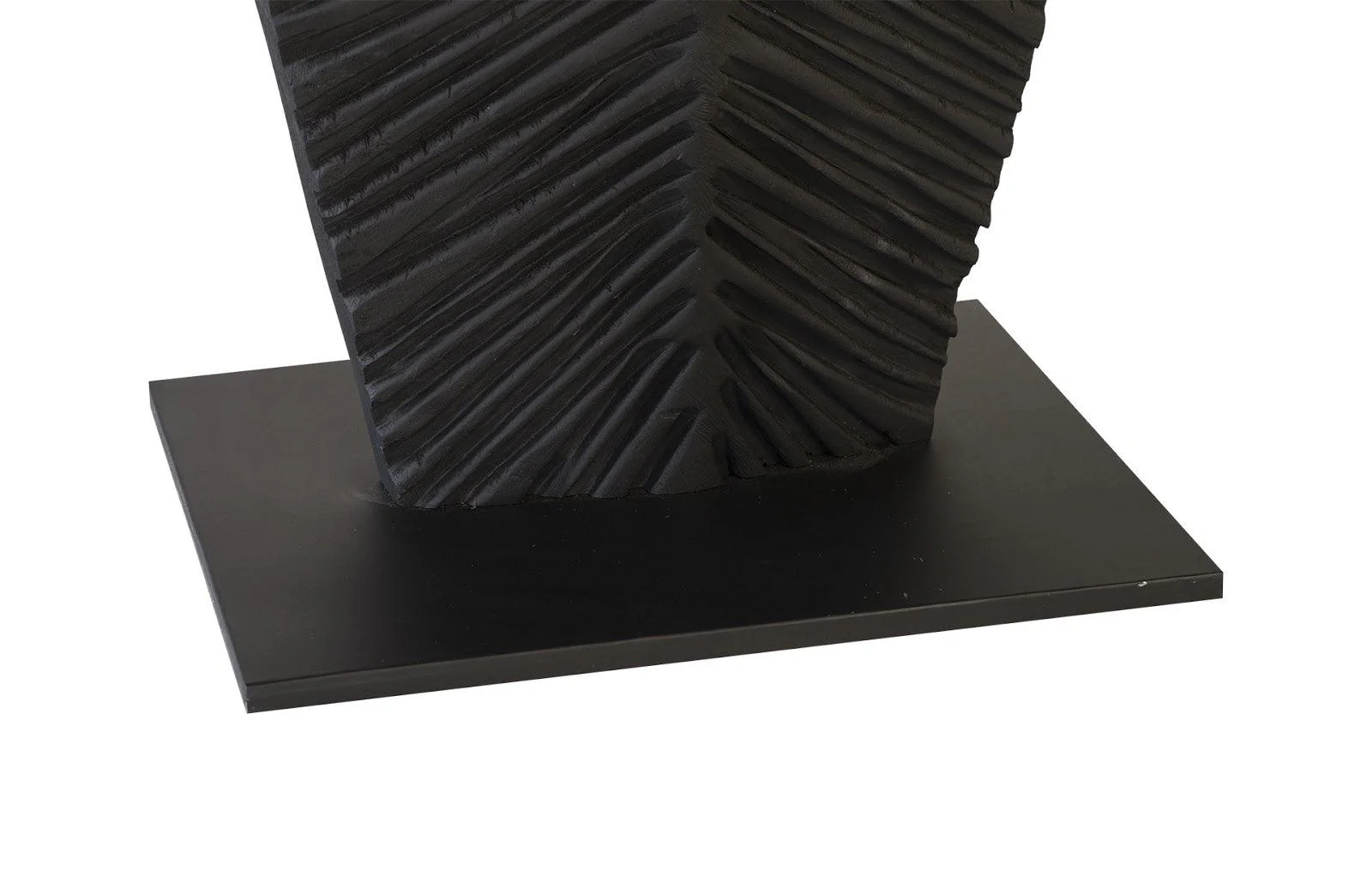 Carved Leaf on Stand, Burnt, SM - Frankwebs