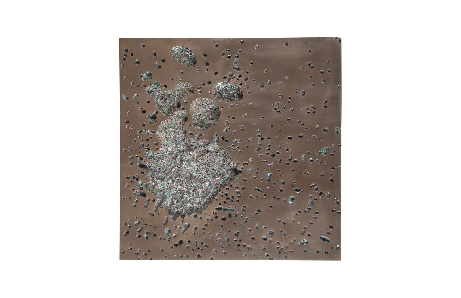 Splotch Wall Art, Square, Bronze Finish - Frankwebs