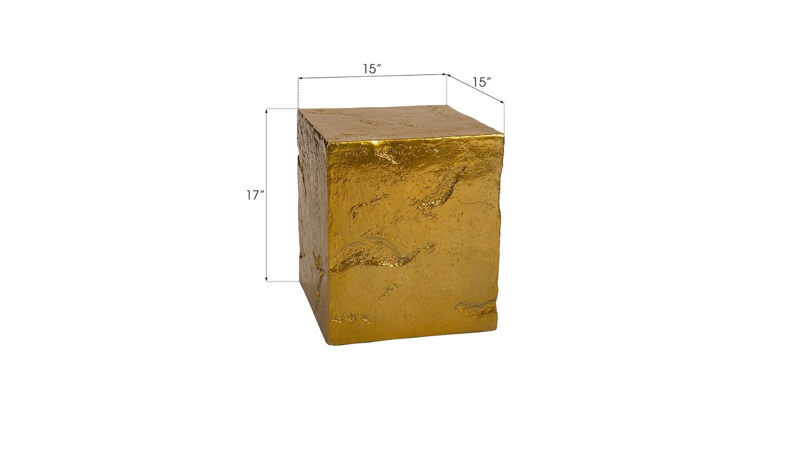 Slate Pedestal, Small, Liquid Gold - Frankwebs