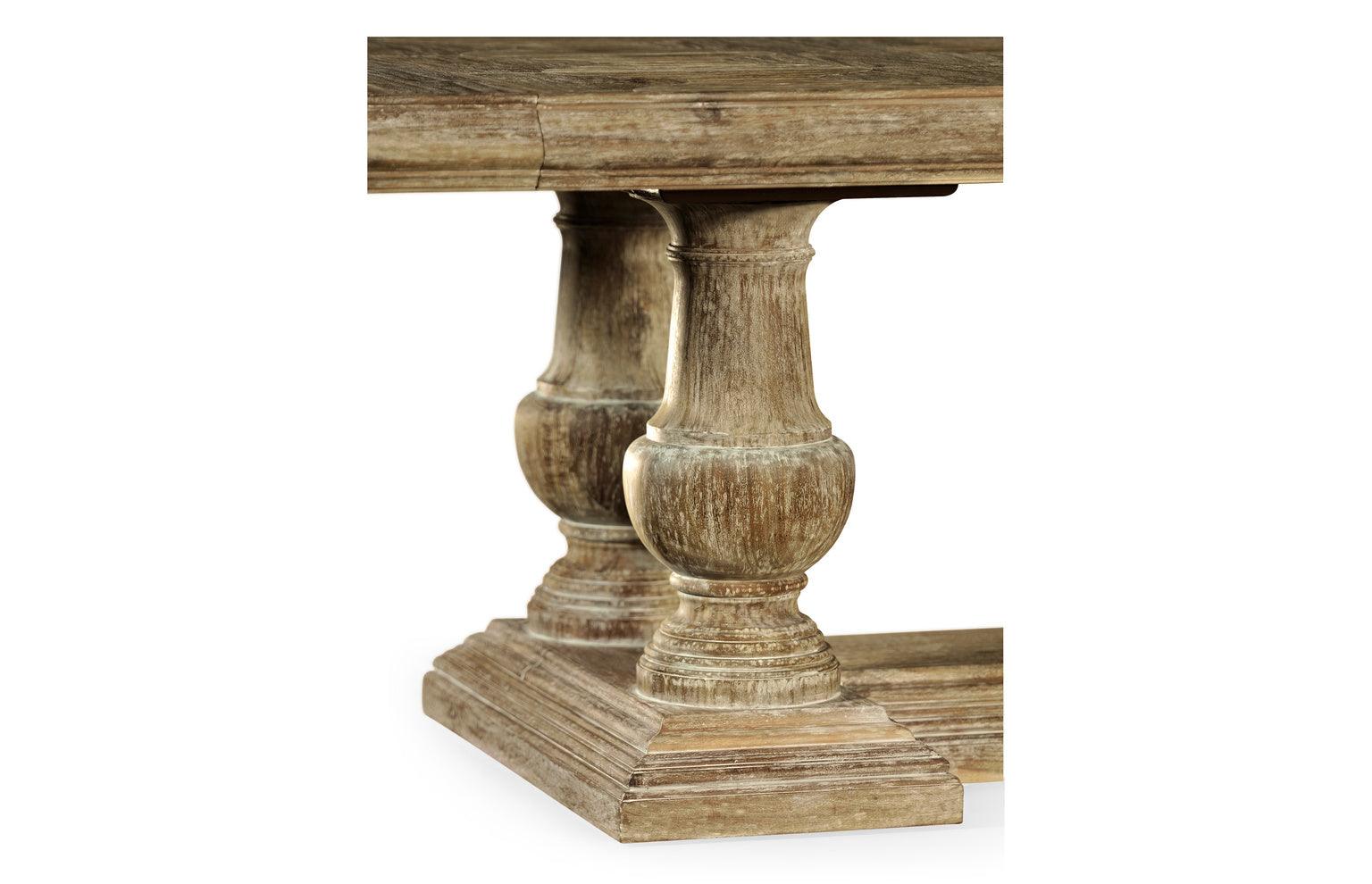 Casual Accents Medium Driftwood Rustic Dining Table - Frankwebs