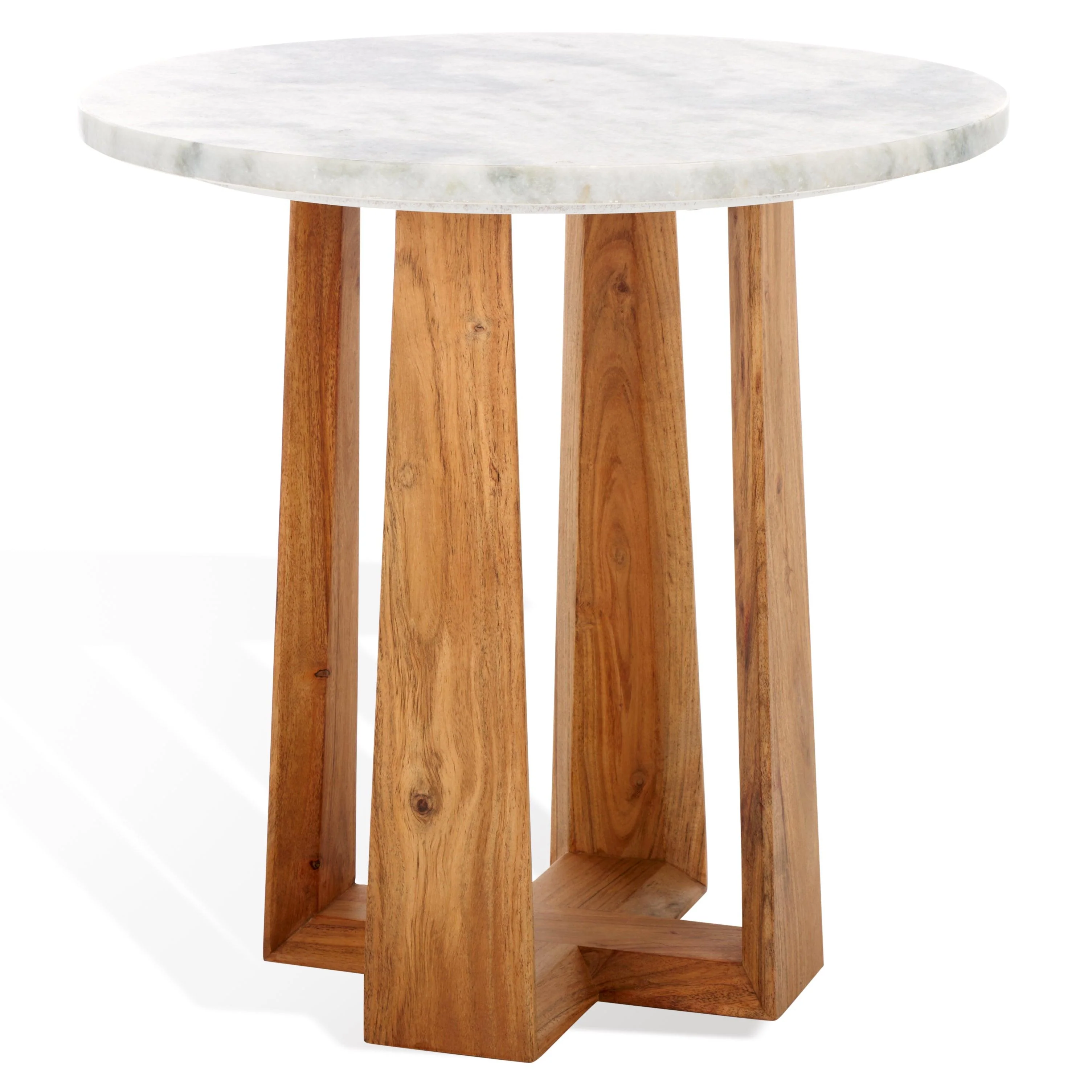 TRENTON ROUND MARBLE TOP ACCENT TABLE - Frankwebs