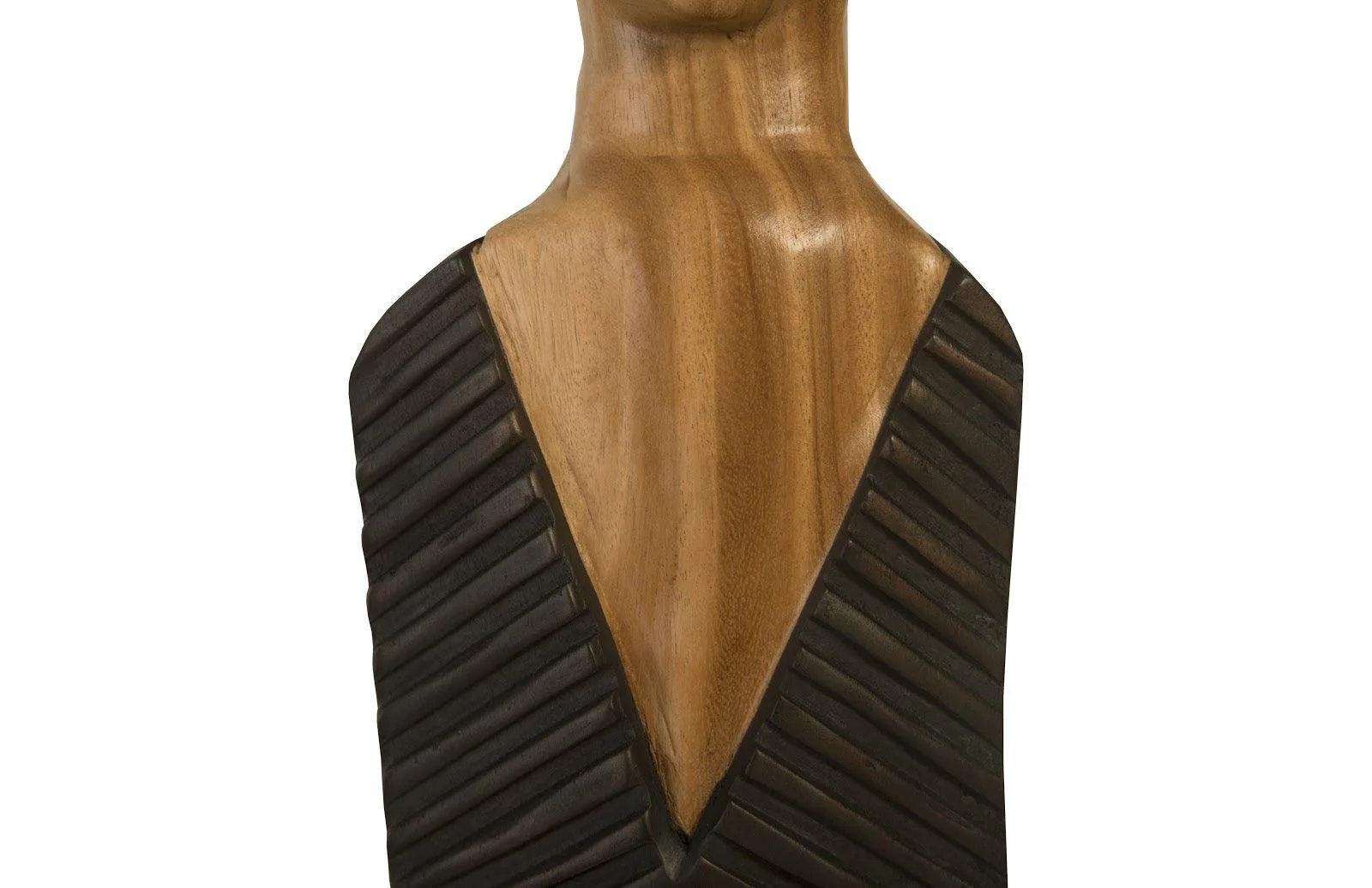 Vested Male Sculpture, Small, Chamcha, Natural, Black, Copper - Frankwebs
