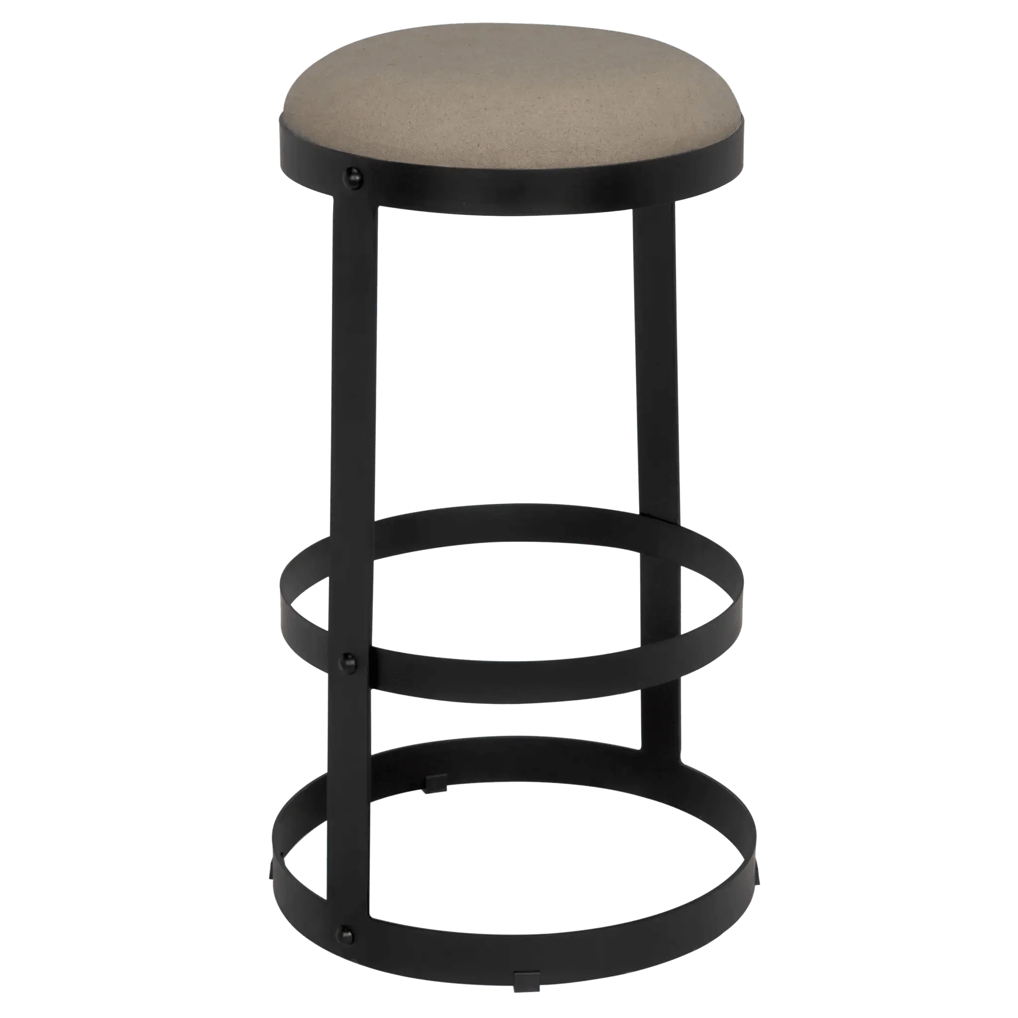 Dior Bar Stool, Black Steel - Frankwebs