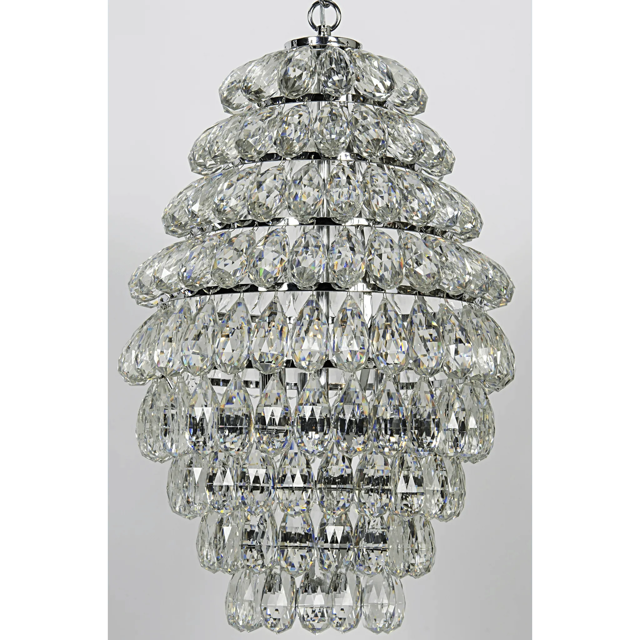 Illumination Chandelier, Chrome Finish and Glass - Frankwebs