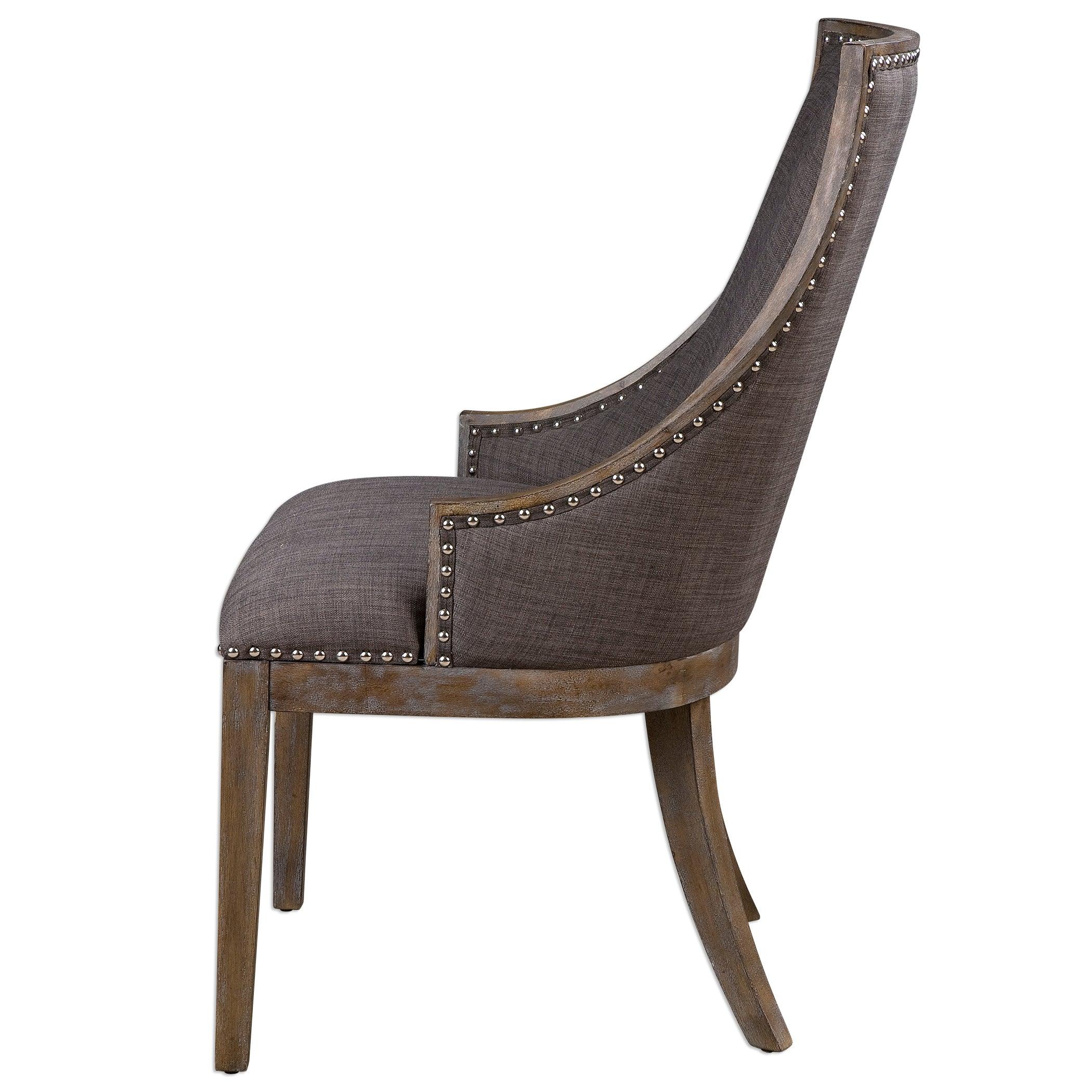 Aidrian Charcoal Gray Accent Chair - Frankwebs