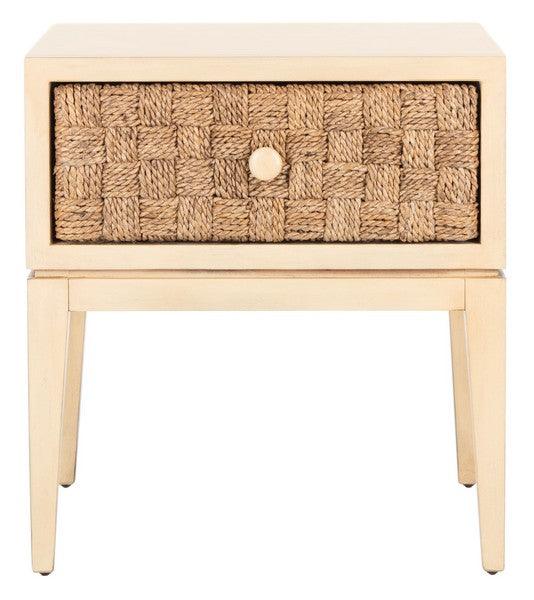 ARMAND WOVEN WOOD NIGHTSTAND - Frankwebs