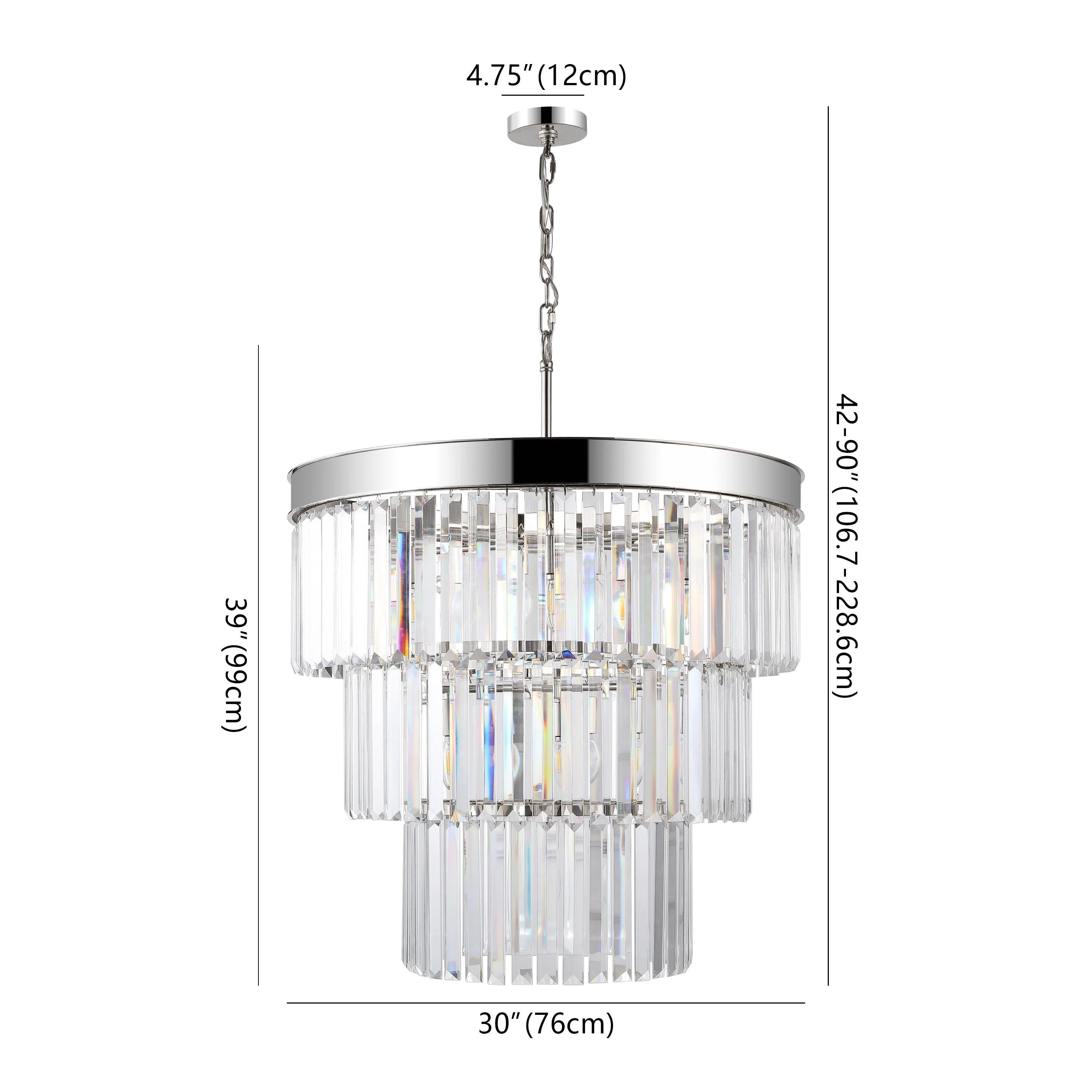 Coulette 3 Tier Crystal Chandelier - Frankwebs
