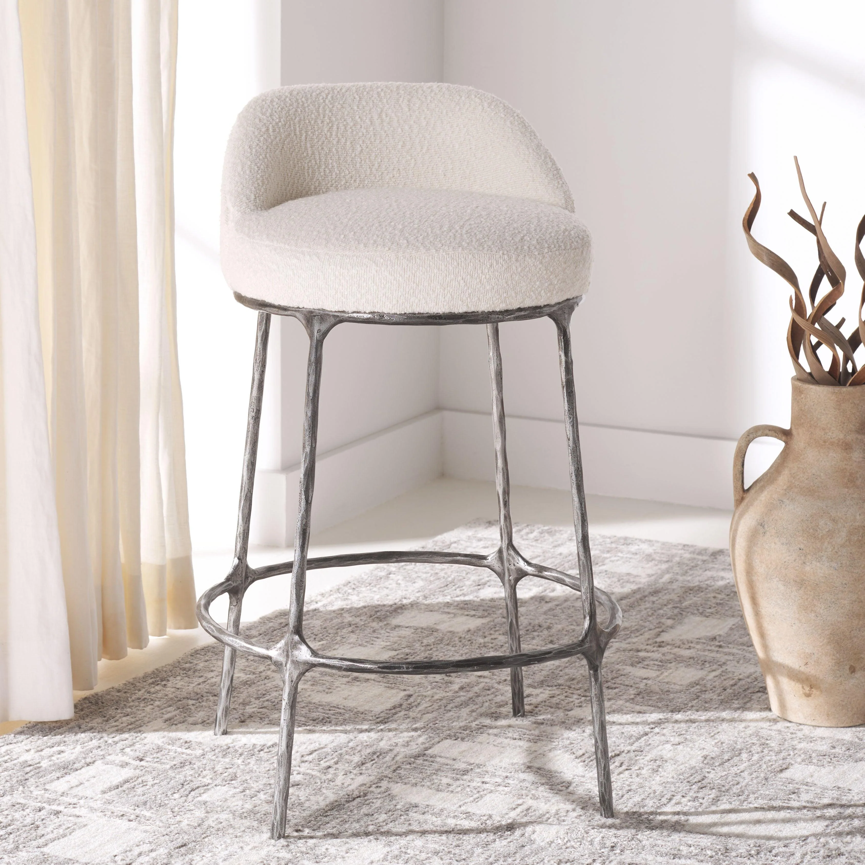 WOODSEN BOUCLE COUNTERSTOOL - Frankwebs