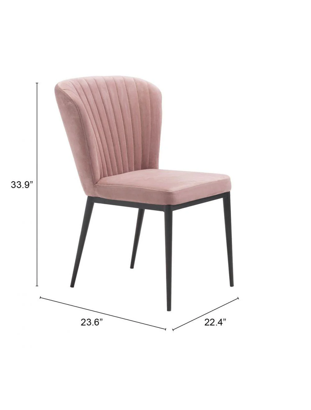 Tolivere Dining Chair (Set of 2) Pink - Frankwebs