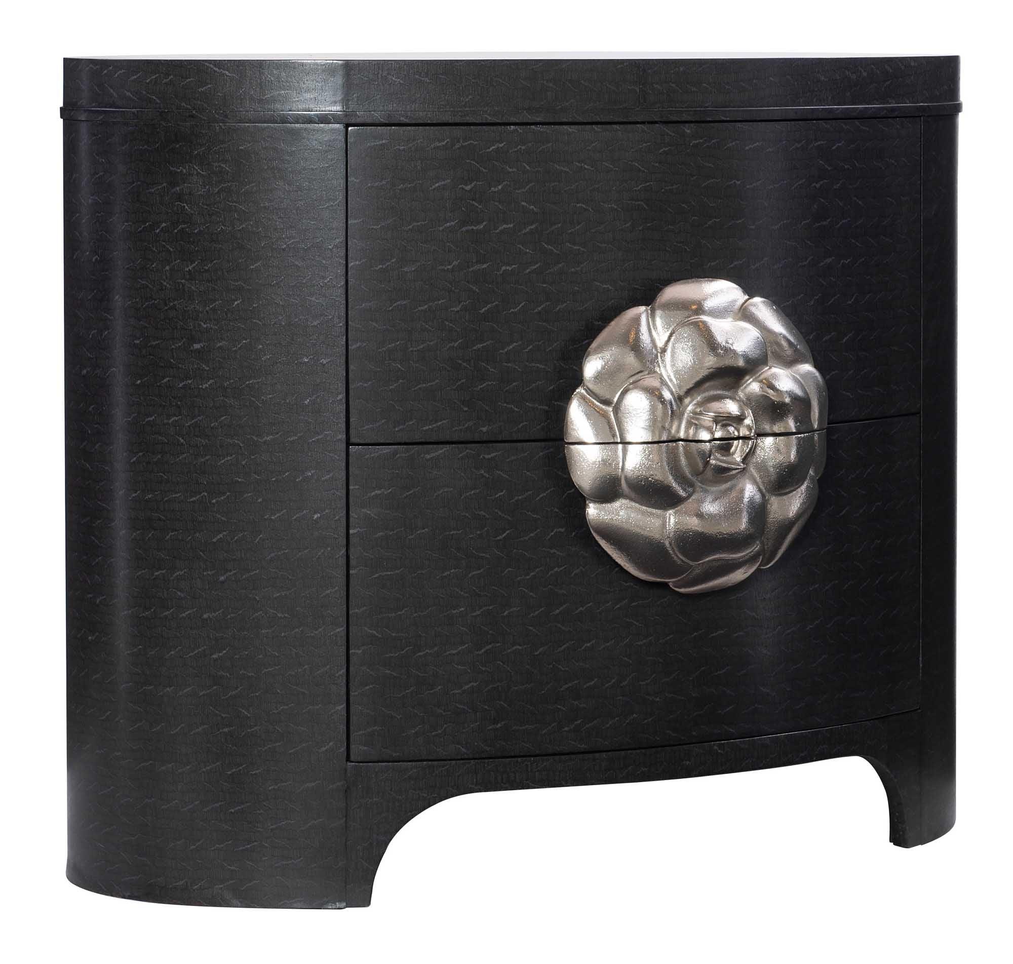 SILHOUETTE NIGHTSTAND OVAL DARK BROWN - Frankwebs