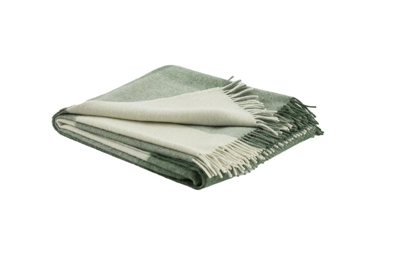 Hattavik Recycled Wool and Alpaca Plaid Throw - Frankwebs