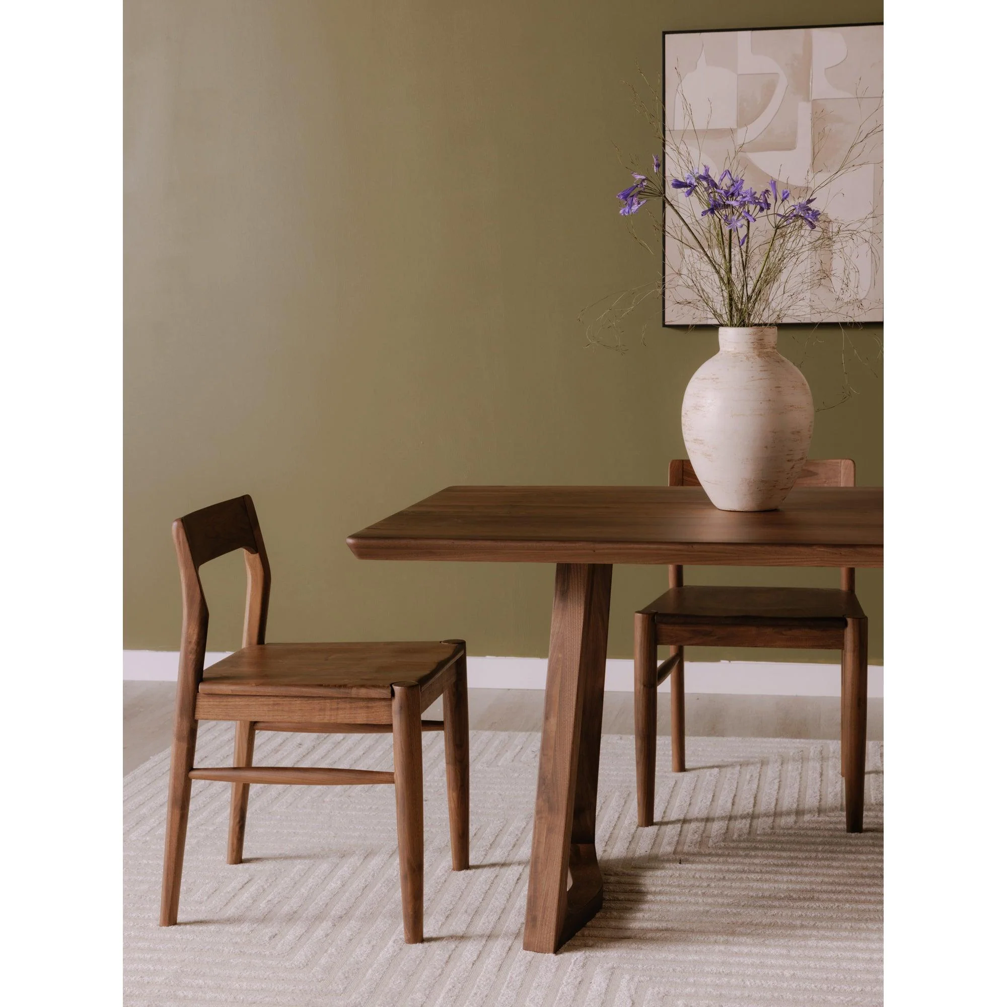 Owing Dining Chair Walnut - Set Of Two - Frankwebs