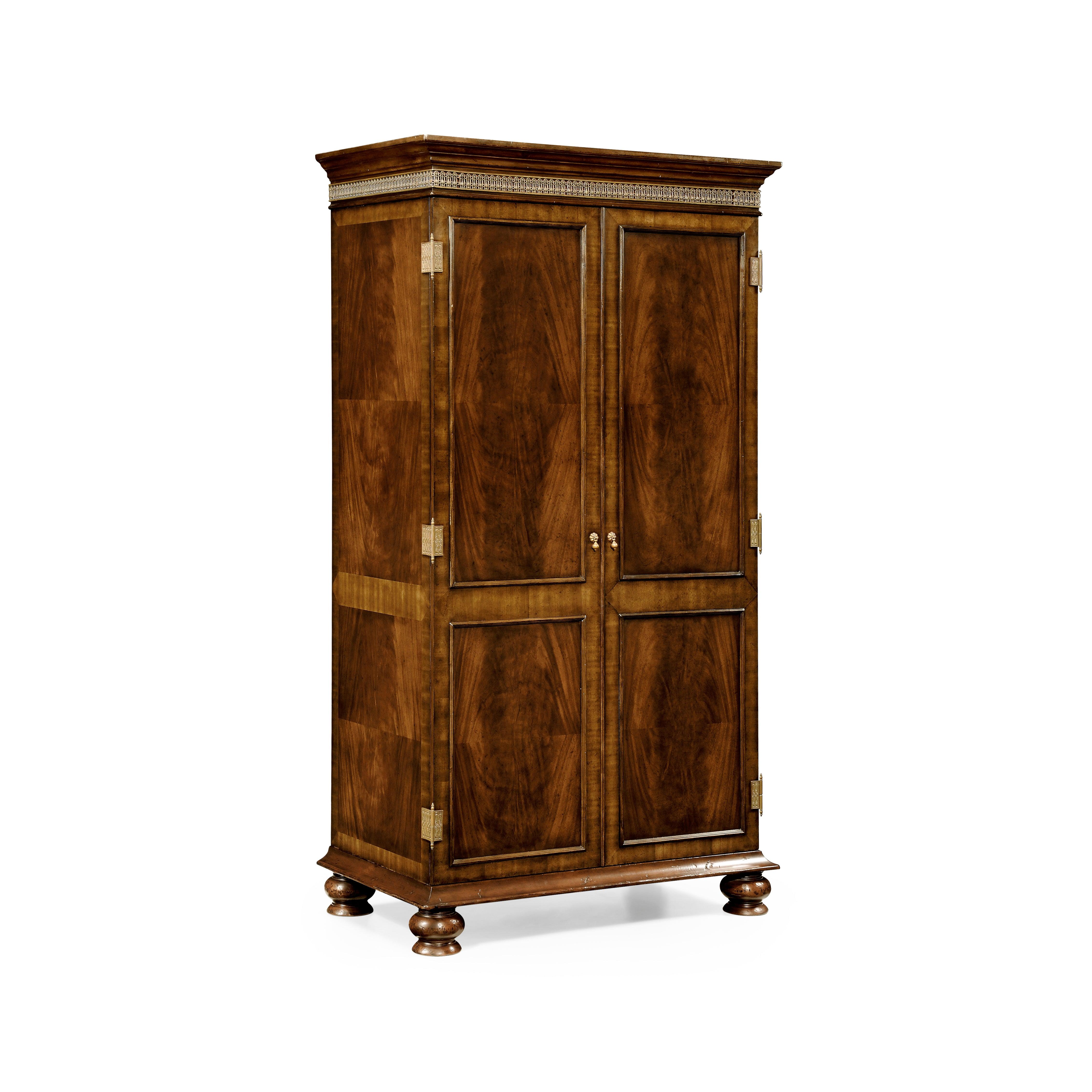 Country Farmhouse Gentleman's Mahogany Wardrobe - Frankwebs